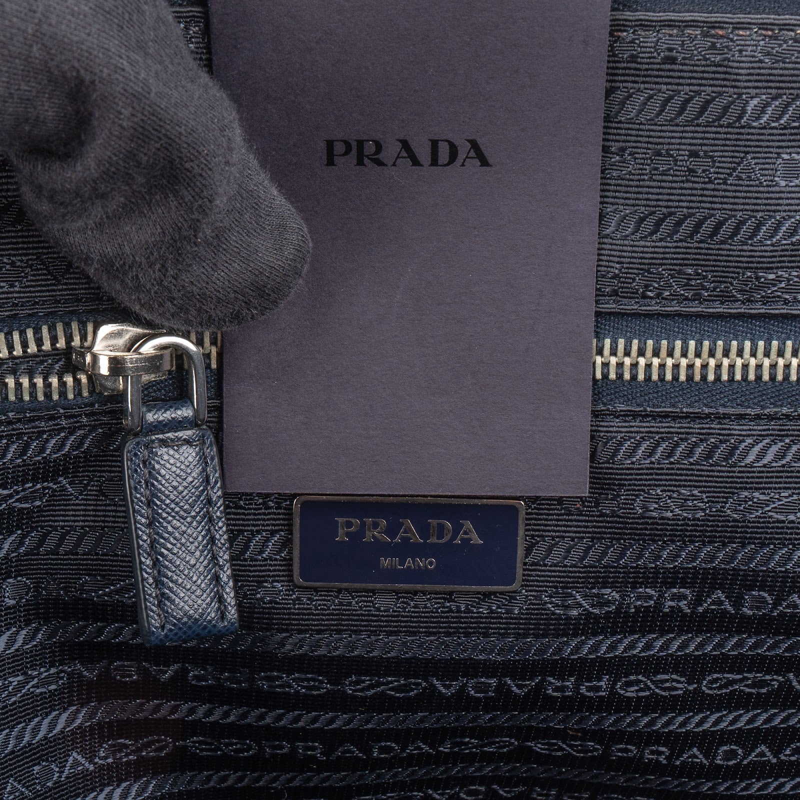 Prada Saffiano Leather Business Tasche