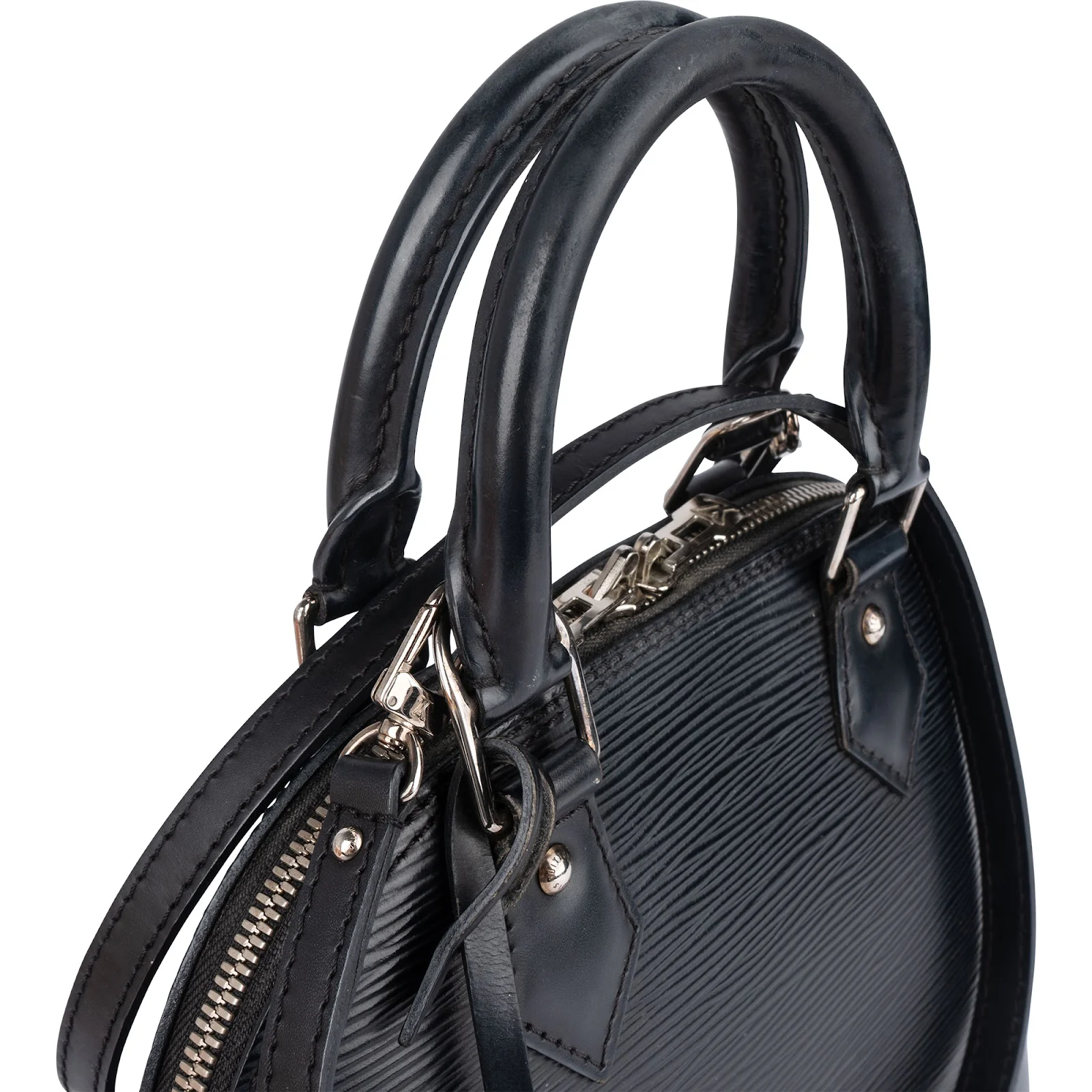 Louis Vuitton Noir Epi Leather Alma BB Handbag