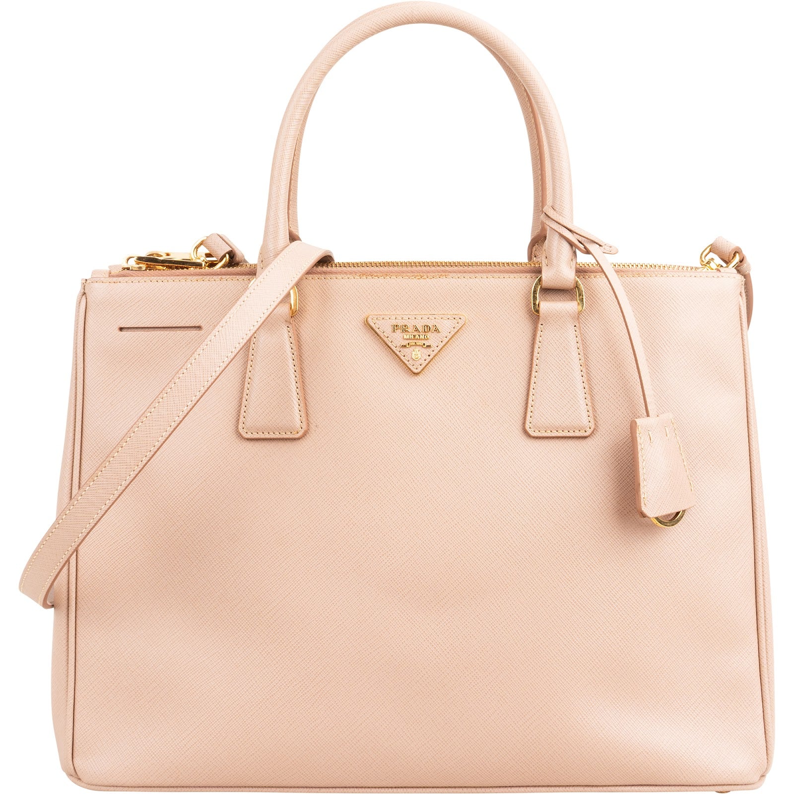 Prada – Galleria-handtas in roze