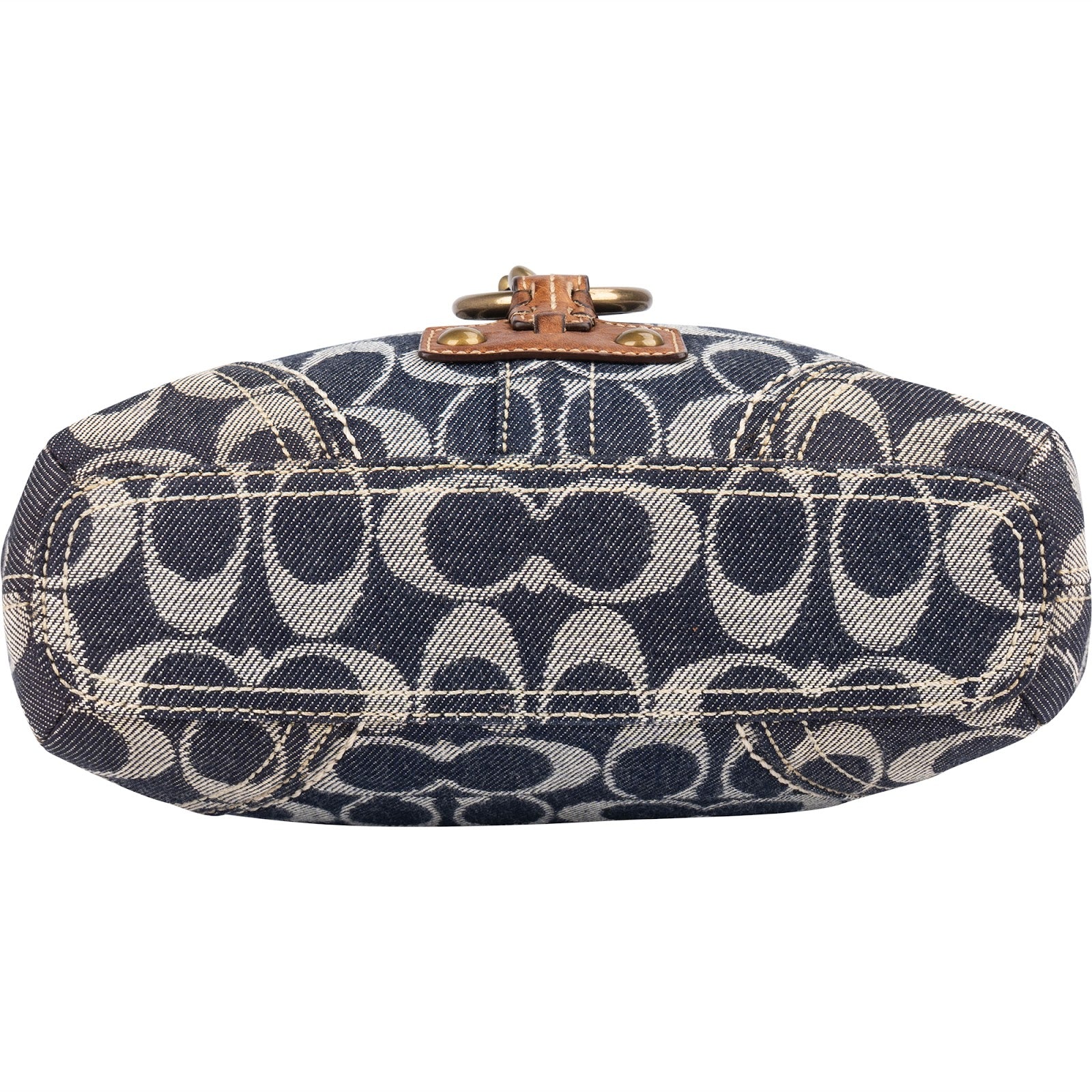 Coach Monogram Signature Denim Crossbody Bag