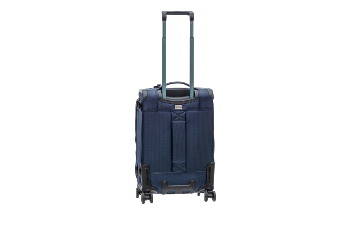 BAY soft-shell suitcase S with 4 wheels up to 57 cm 32 liters - Blue
