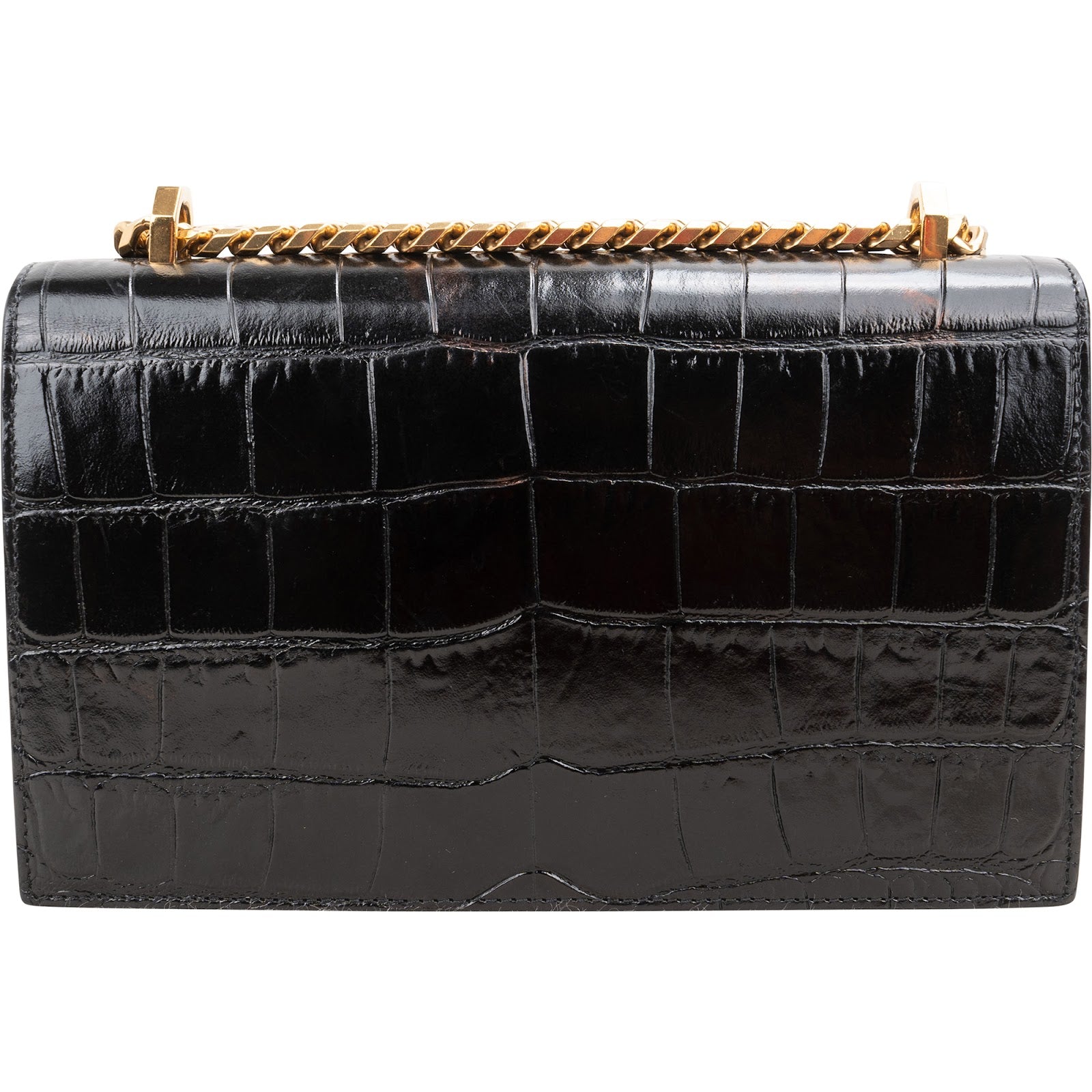Alexander McQueen – Croc Jewelled Knuckle Crossbody Bag