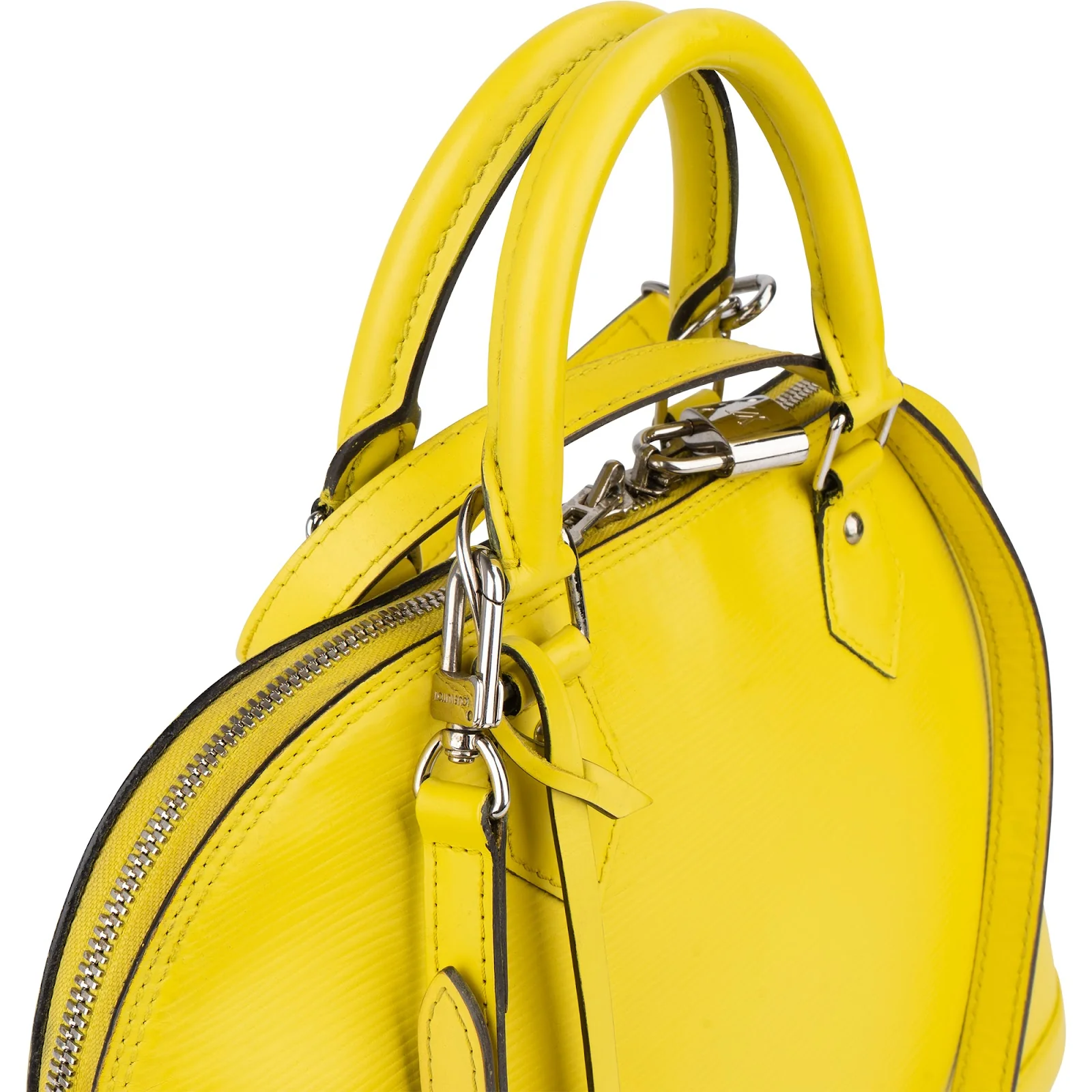 Louis Vuitton Yellow Epi Leather Alma PM Handbag