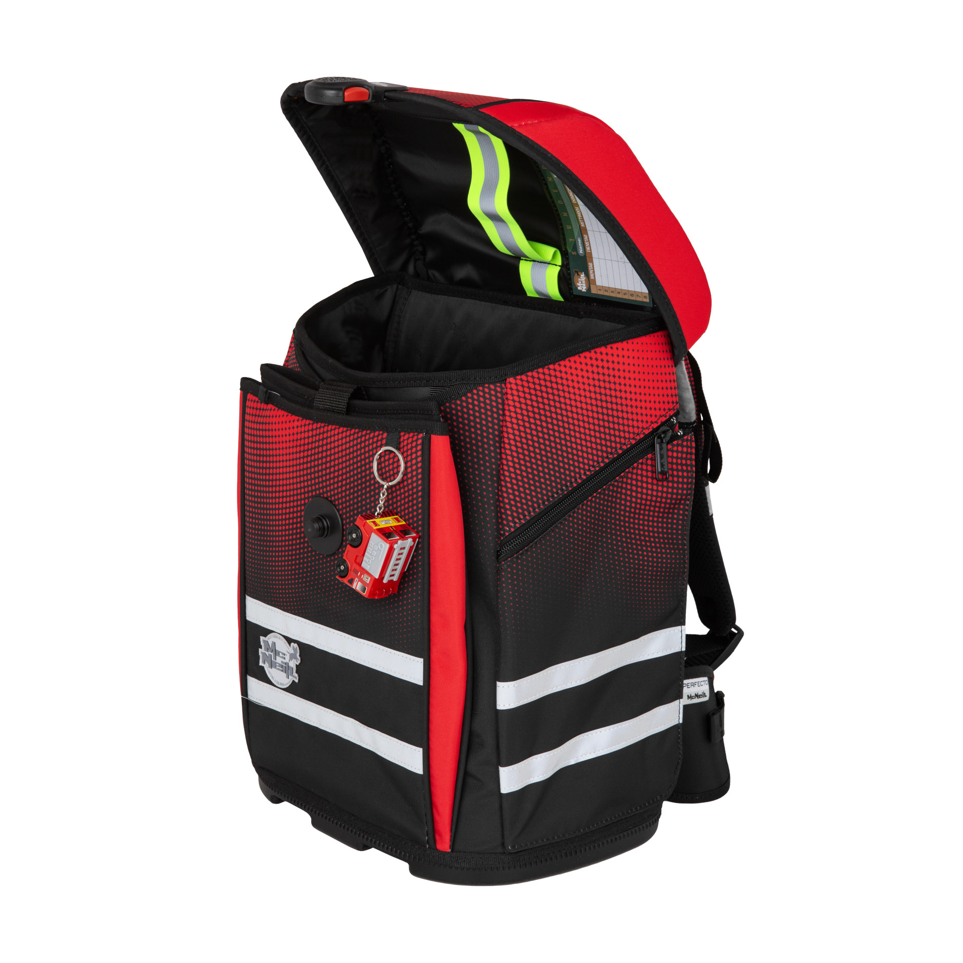 McNeill Schulranzen-Set PERFECTO 5tlg. - Gradient Cranberry