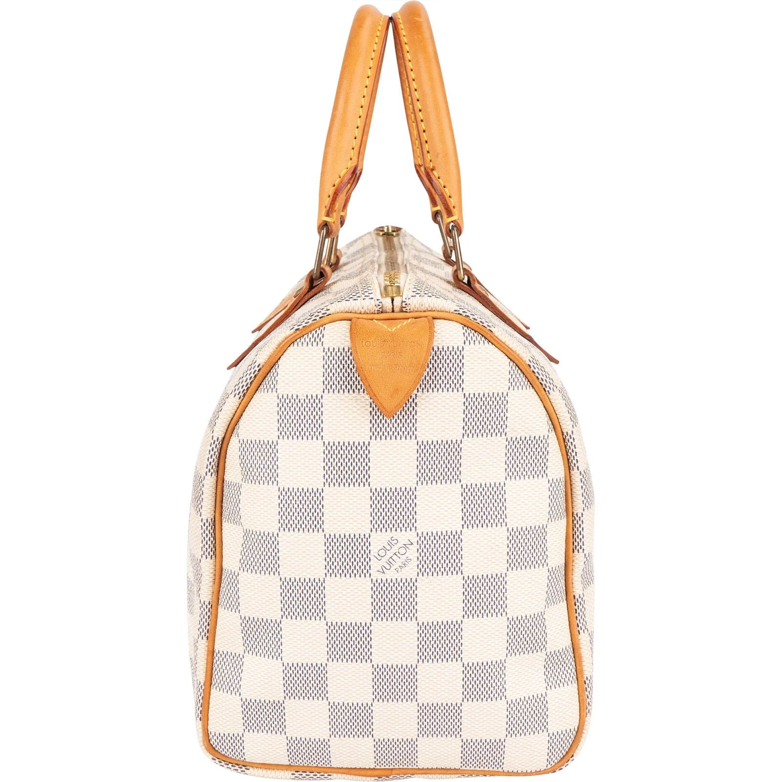 Louis Vuitton Damier Azur Monogram Speedy 25 Boston Bag