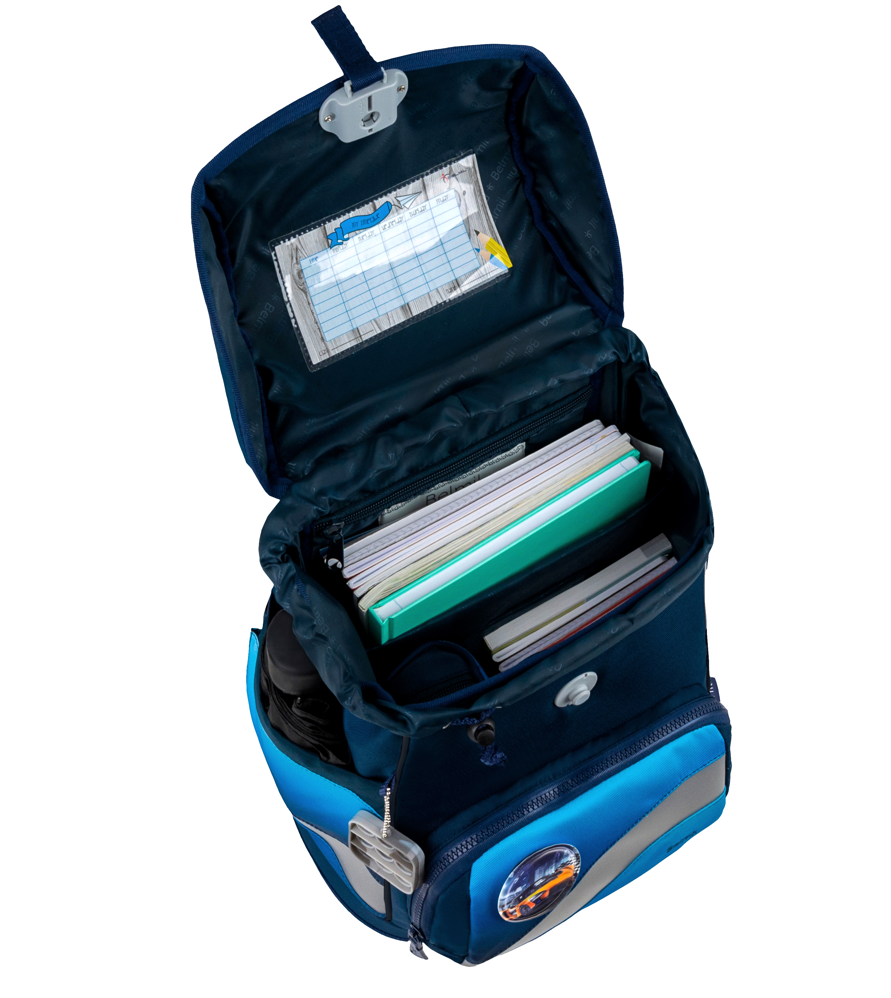 Smarty Plus 5-piece satchel set - Blue Navy