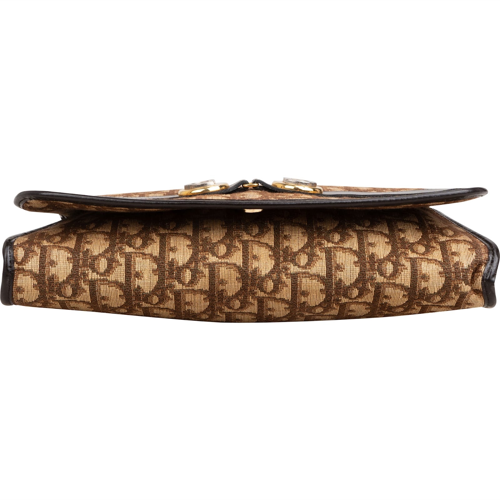 Christian Dior Trotter Monogram Vintage Flap Shoulder Bag