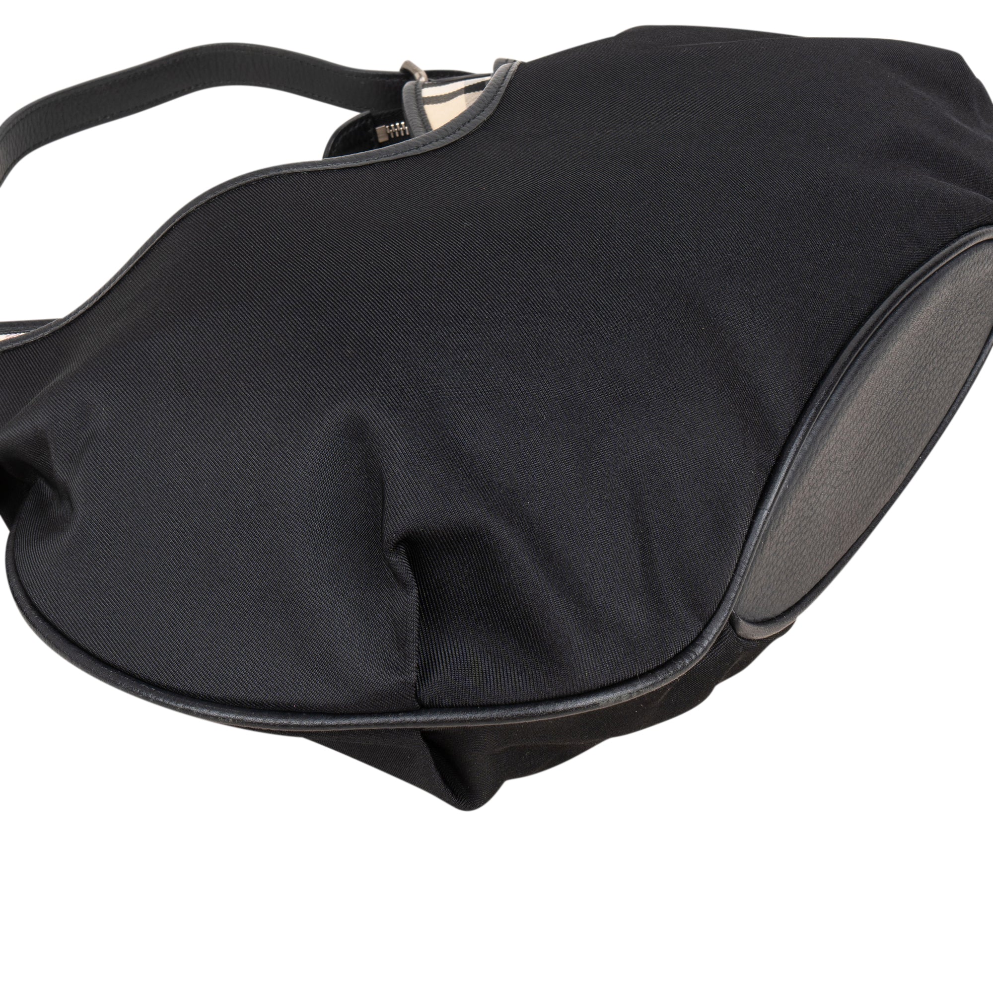 Burberry Nova-Check Monogram Hobo Shoulder Bag