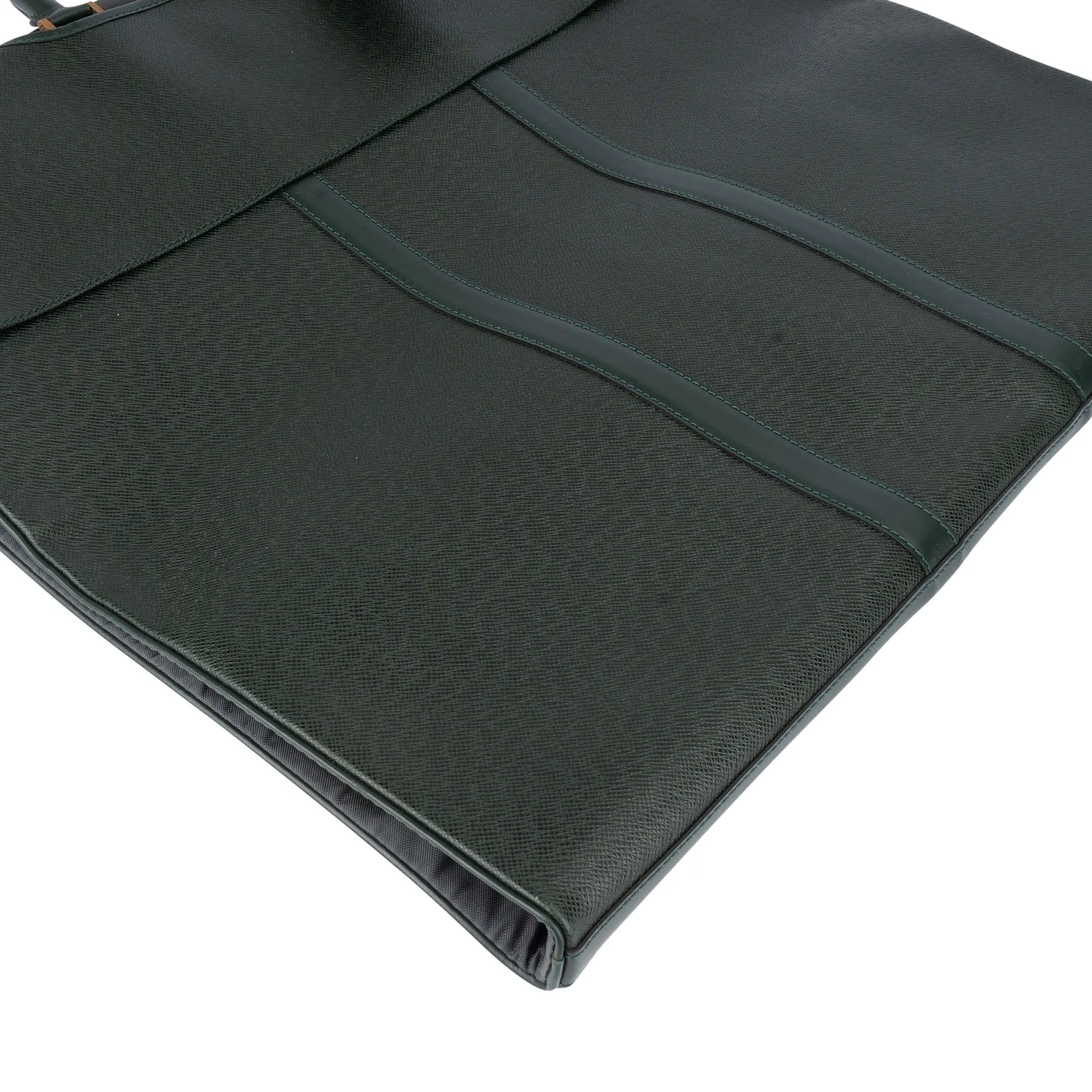 Louis Vuitton Green Taiga Leather Garment Bag Kleidersack