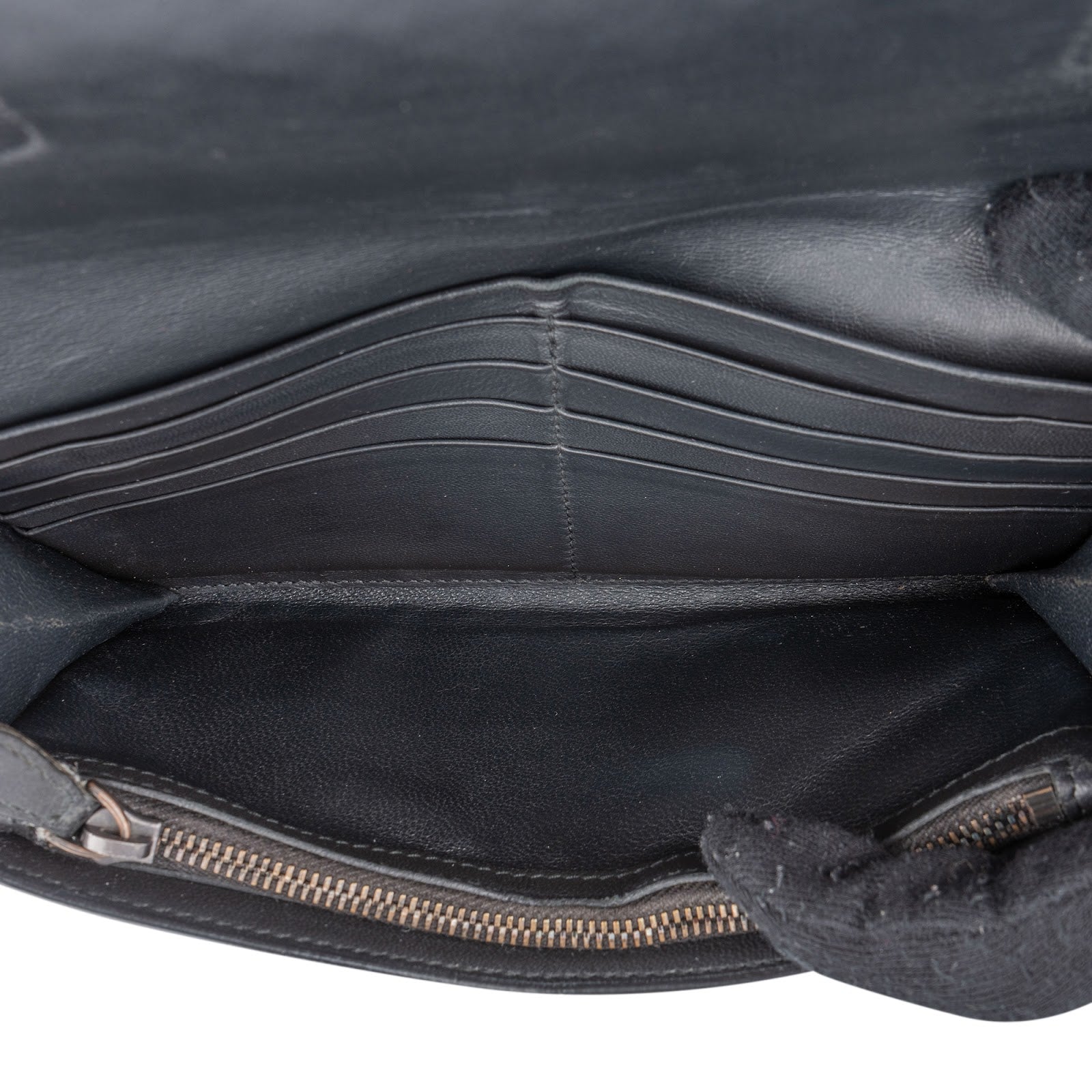 Bottega Veneta Black Intrecciato Leather Continental Wallet
