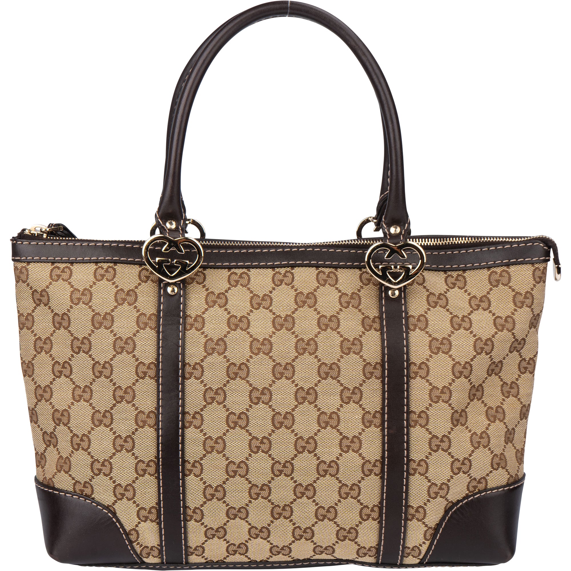 Gucci GG Monogram Twin Heart Handbag