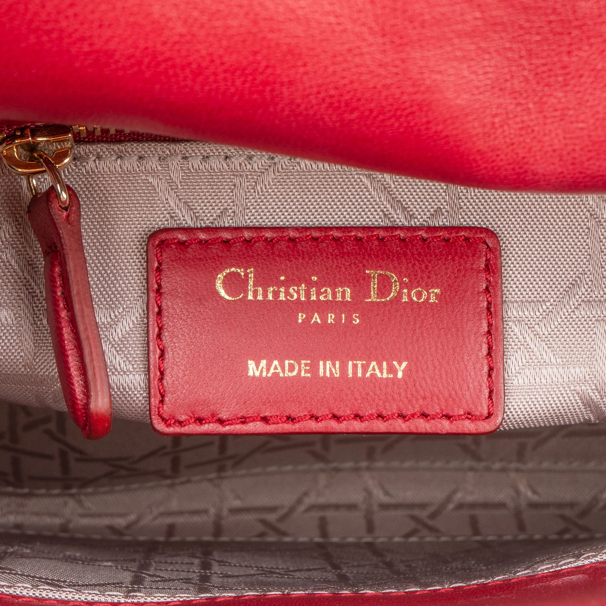 Christian Dior Quilted Leather ABC Lady Dior Handbag