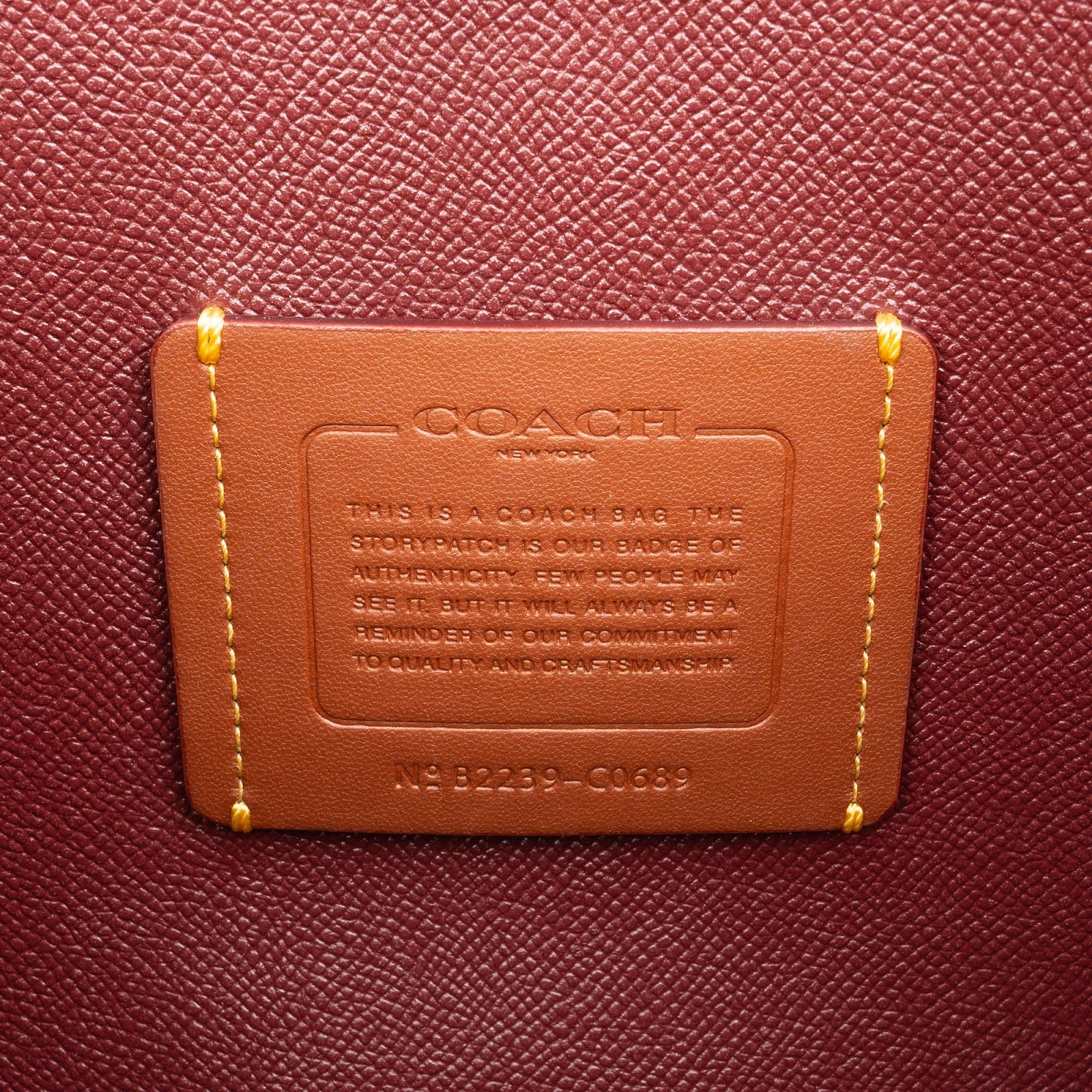 Coach Pebbled Leather Willow Tote Shoulder Bag
