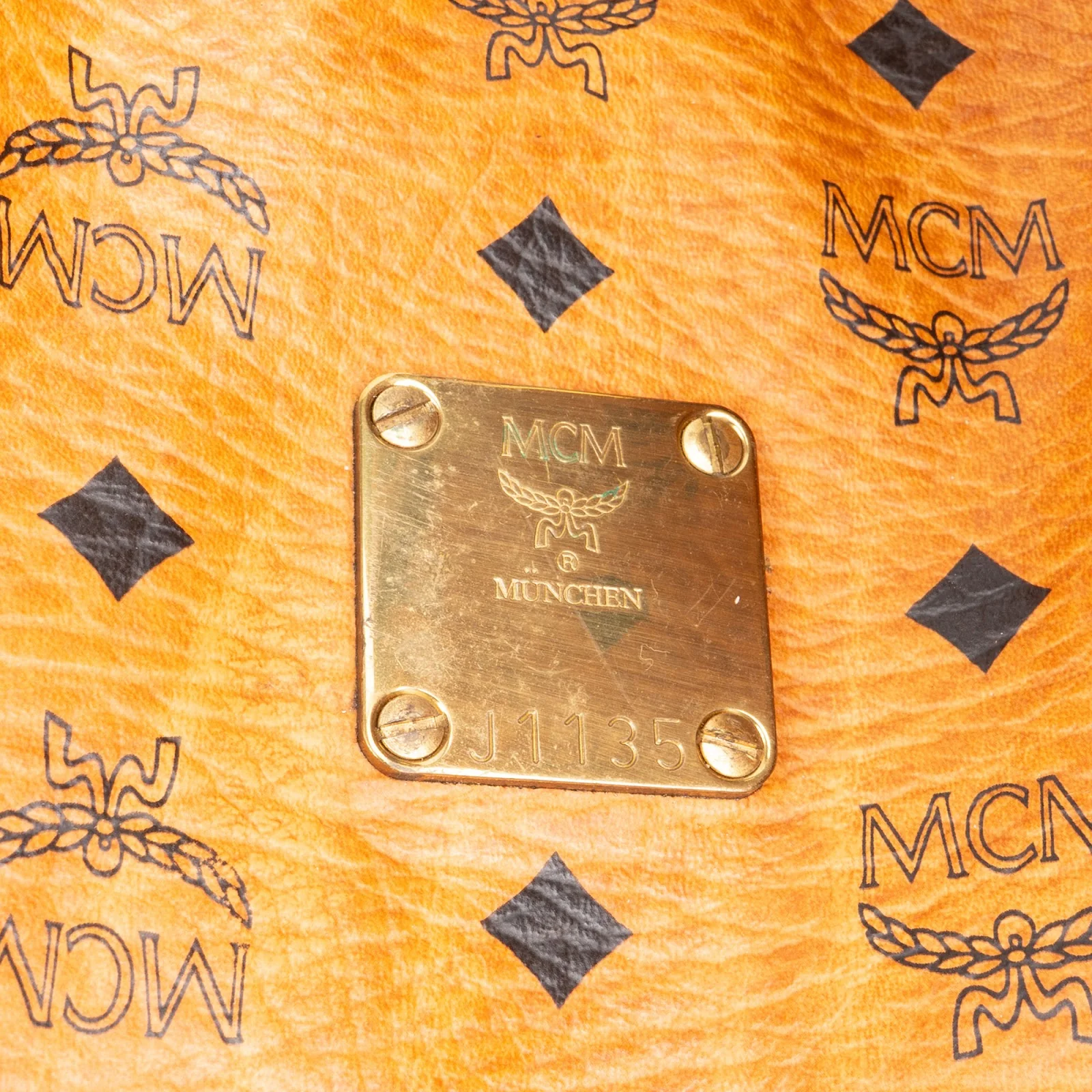 MCM Monogram Visetos Boston 50 Reisetasche