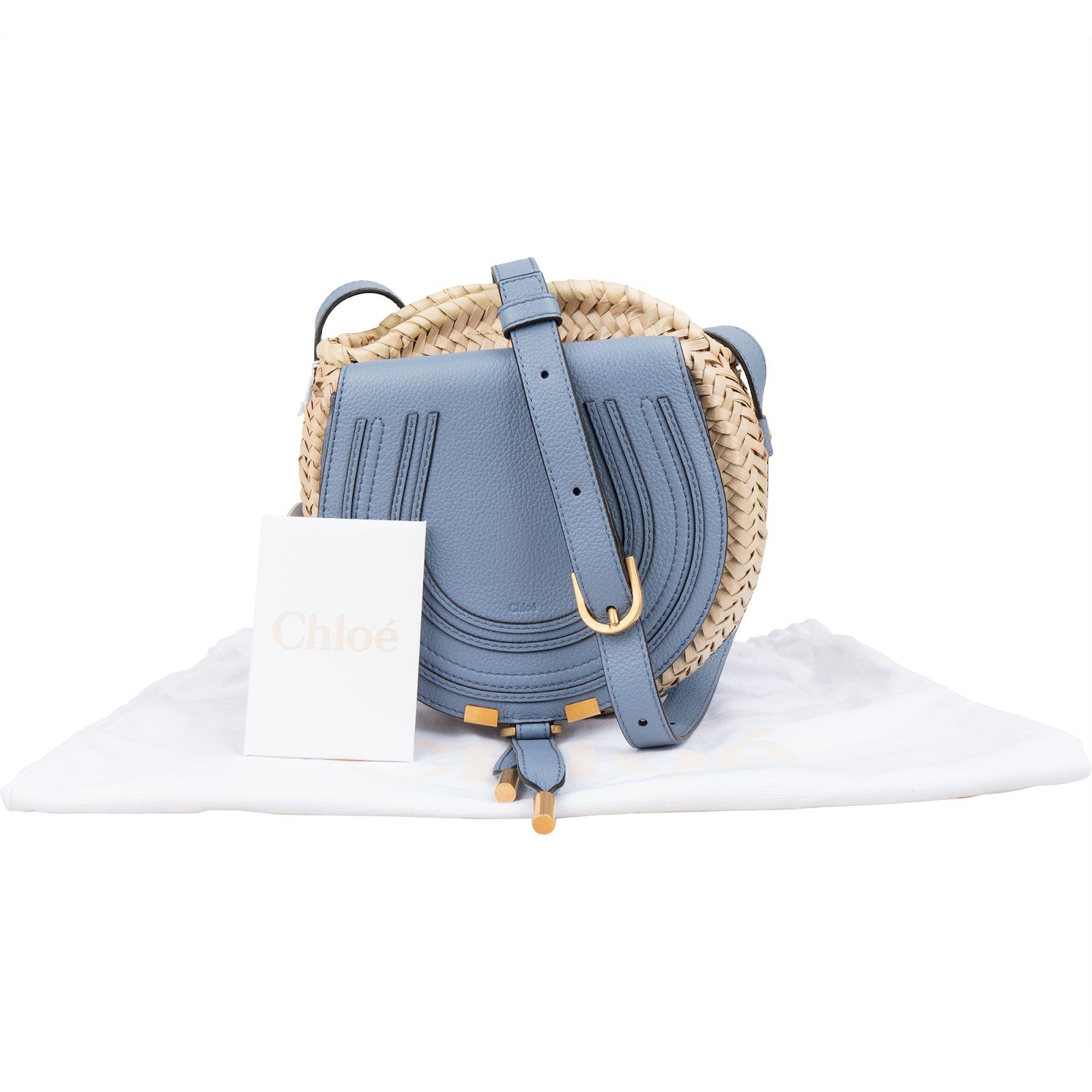 Chloé Marcie Basket Leather Crossbody Bag