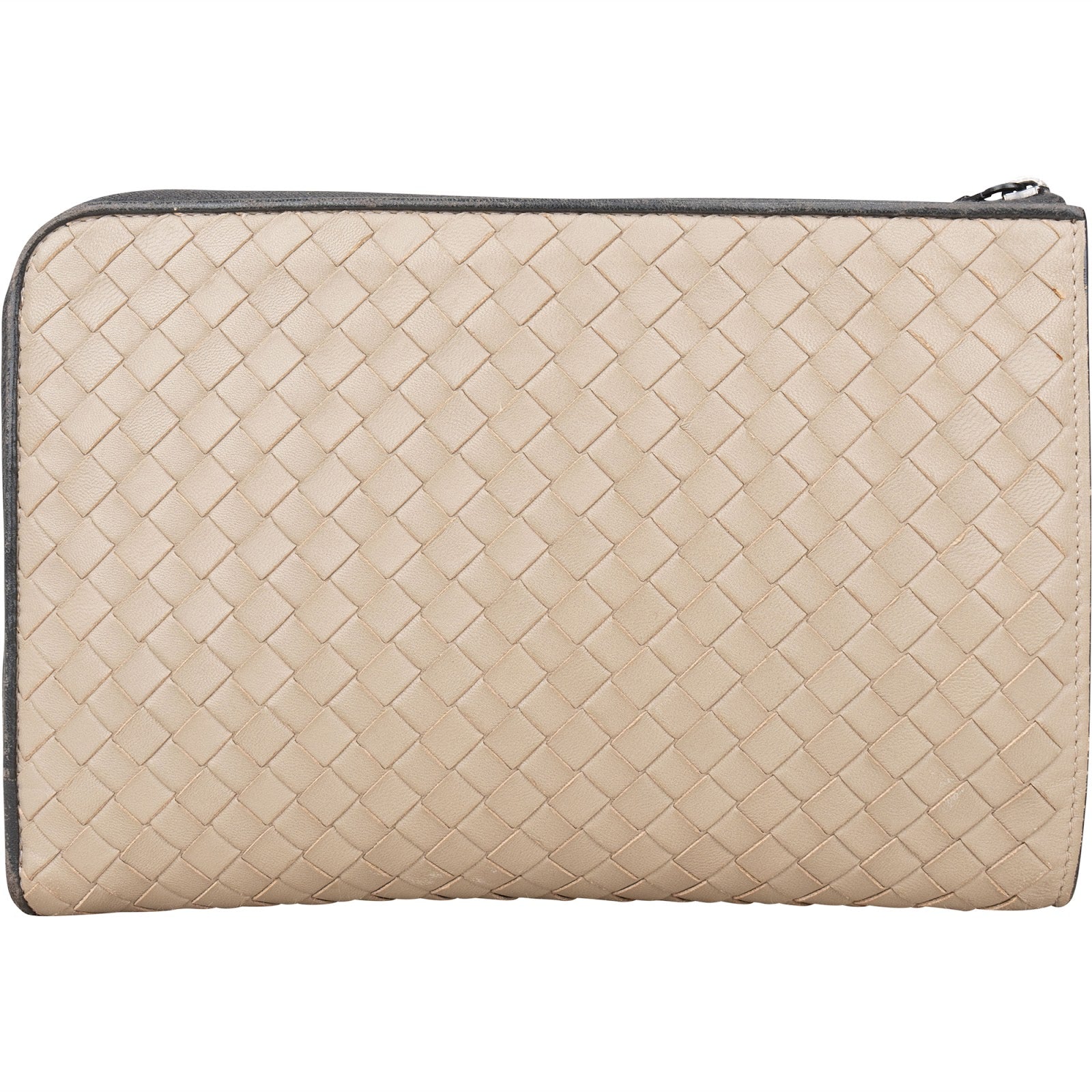 Bottega Veneta Intrecciato Leather Zipped Clutch