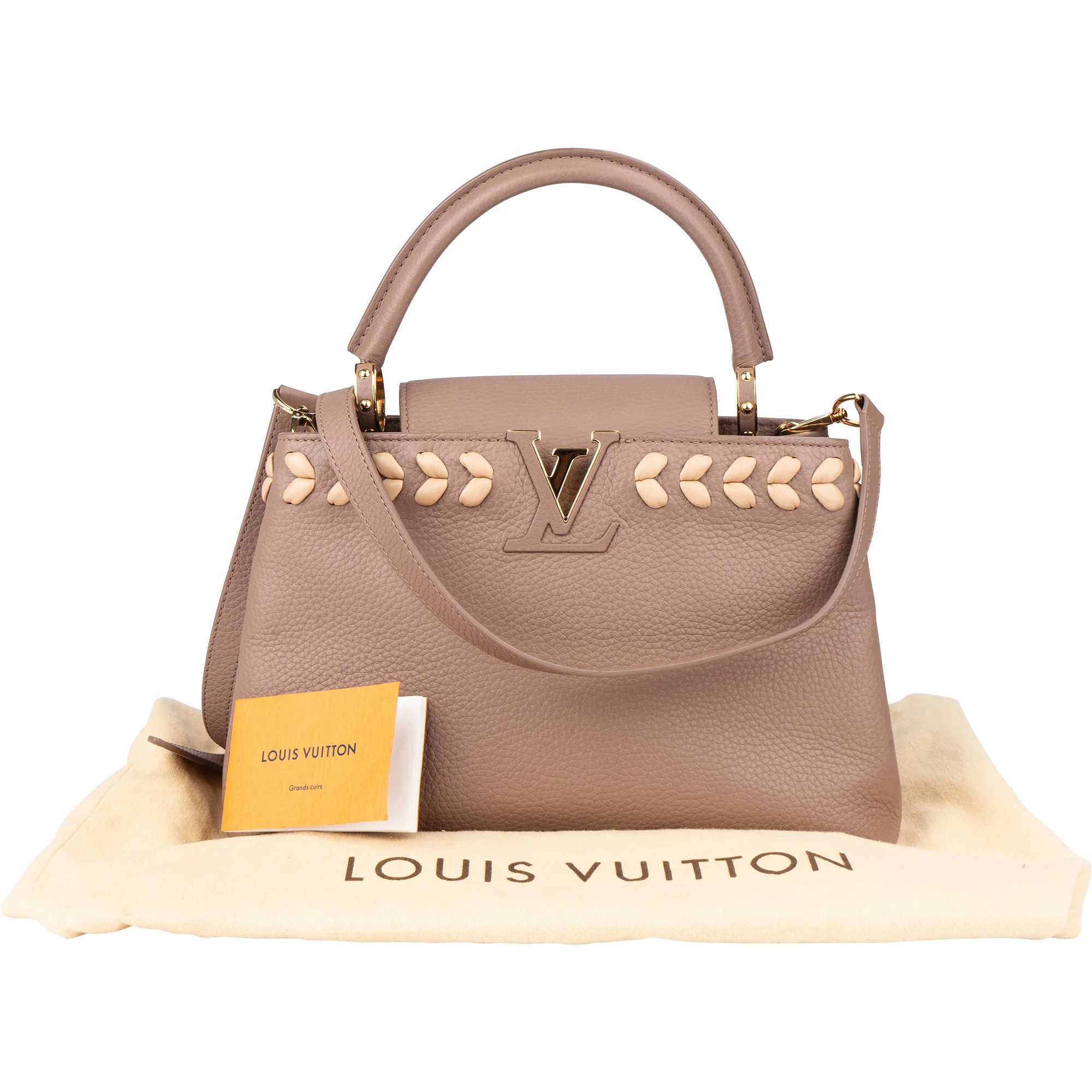 Louis Vuitton Braided Taurillon Leather Capucines PM Handbag