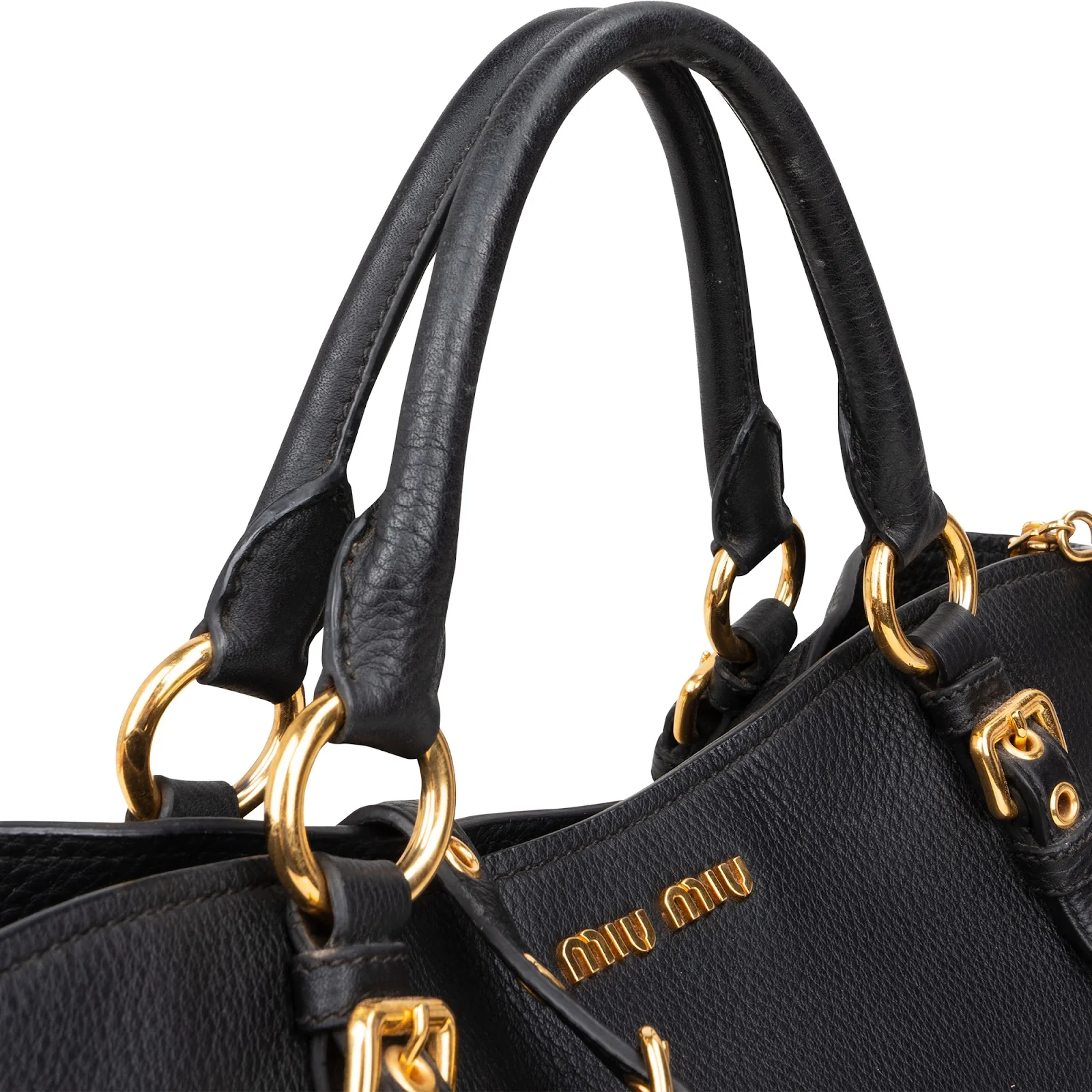 Miu Miu Vitello Daino Leather Small Handbag