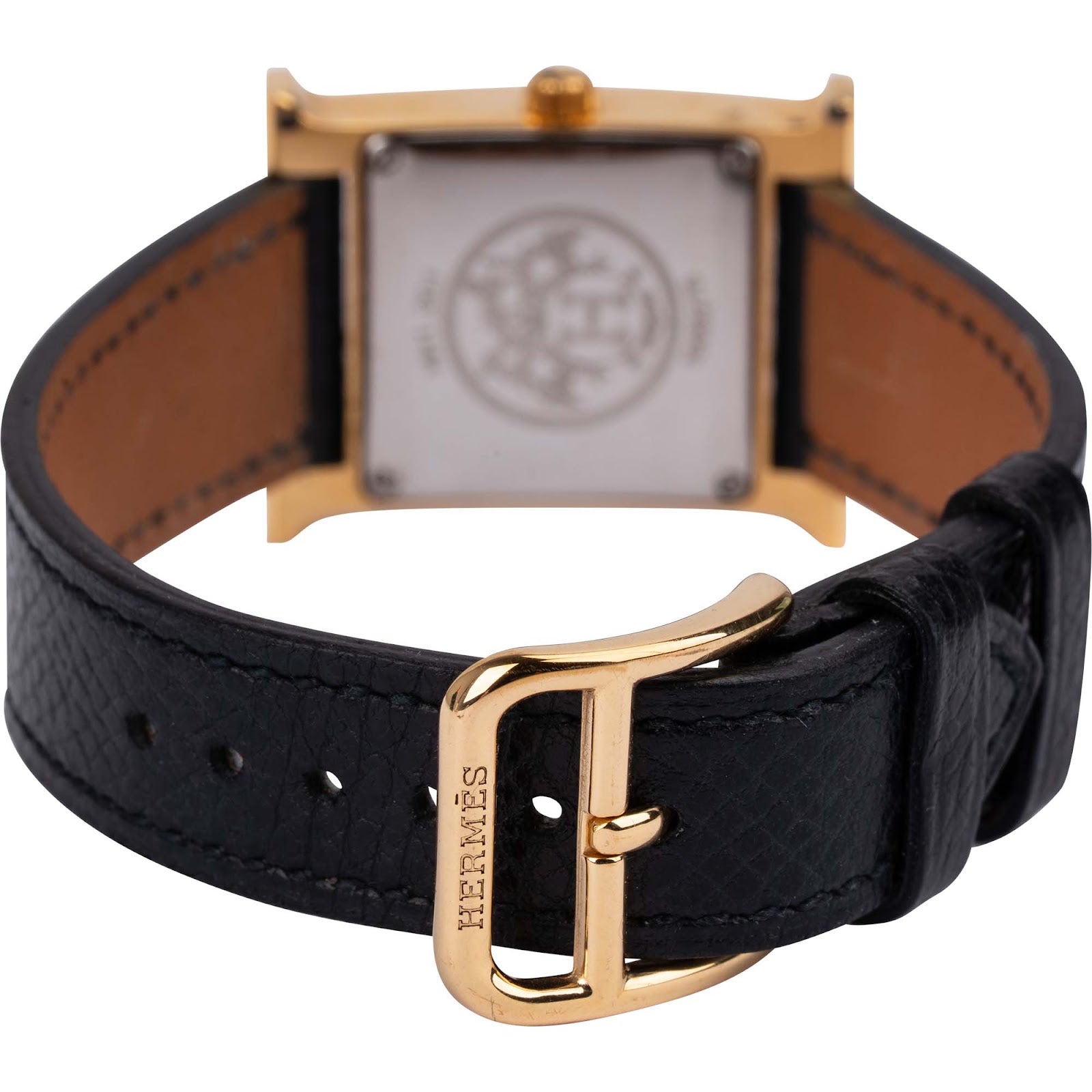 Hermès Gold Tone Heure H HH1.201 Damenuhr