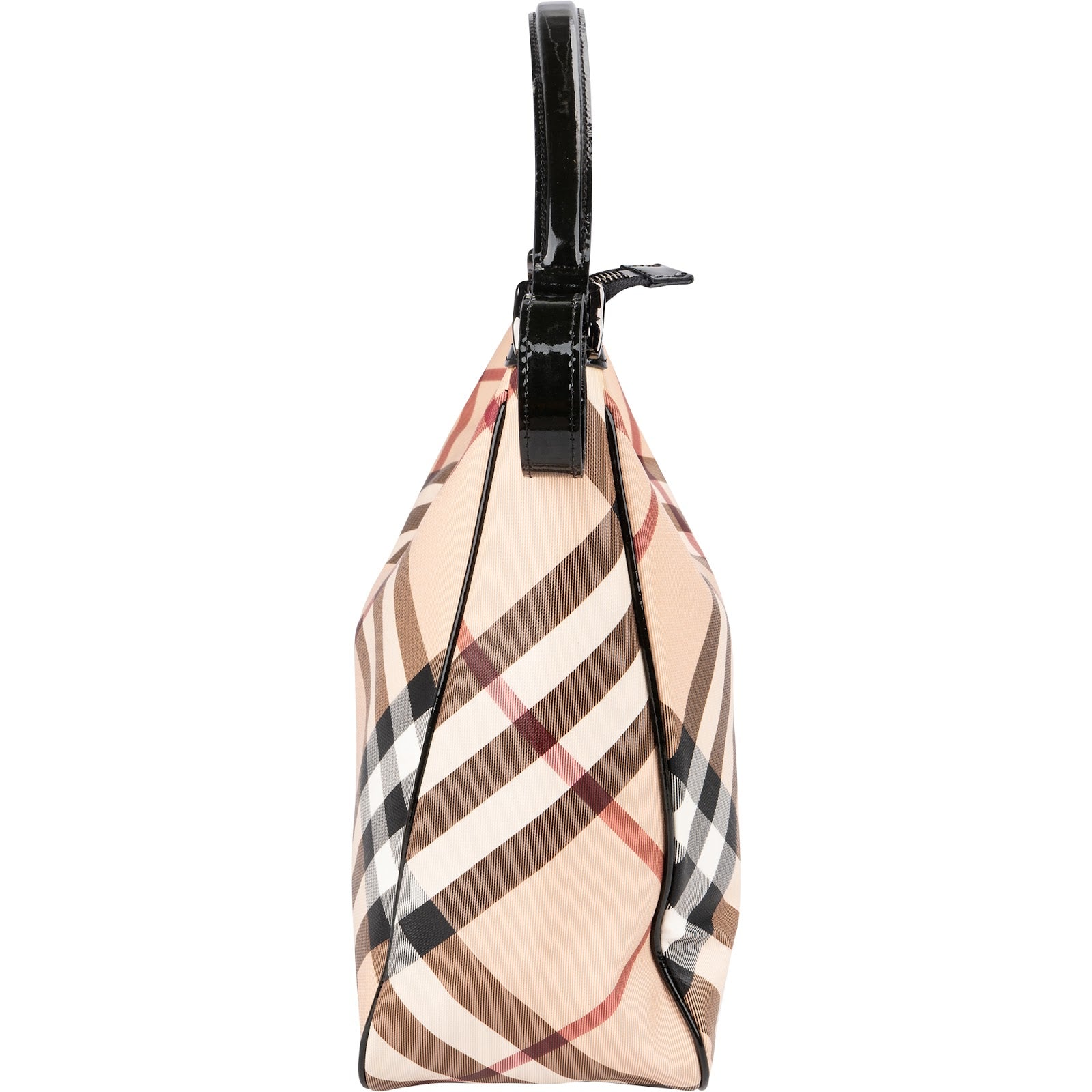 Burberry Nova-Check Monogram Hobo Shoulder Bag
