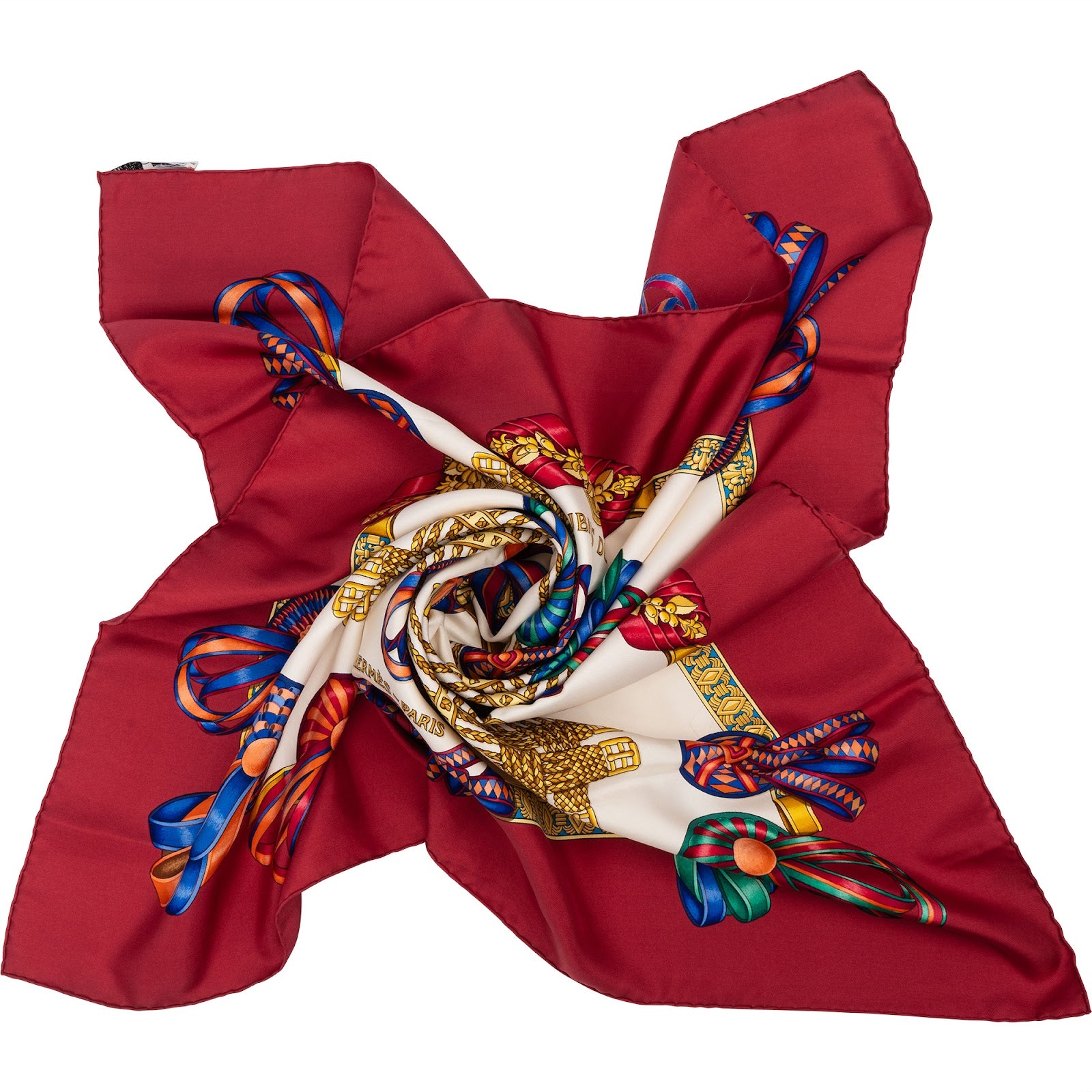 Hermès Les Rubans du Cheval Silk 90 Tuch