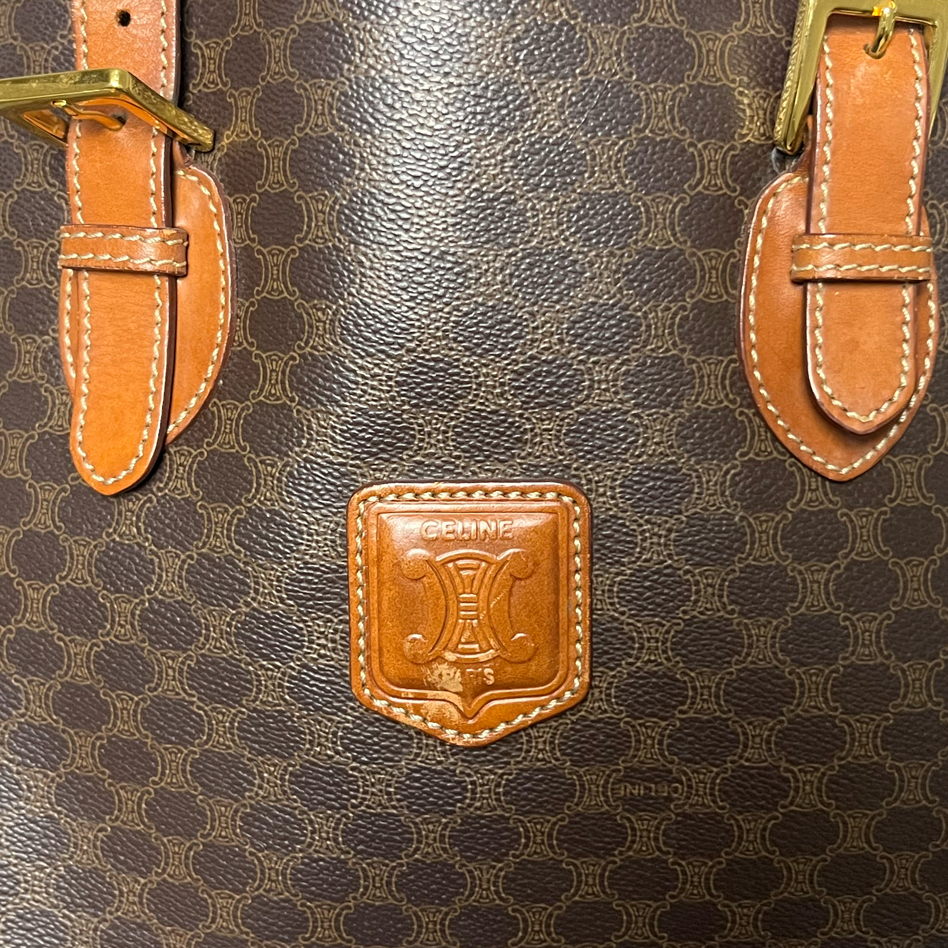 Céline Macadam Schultertasche