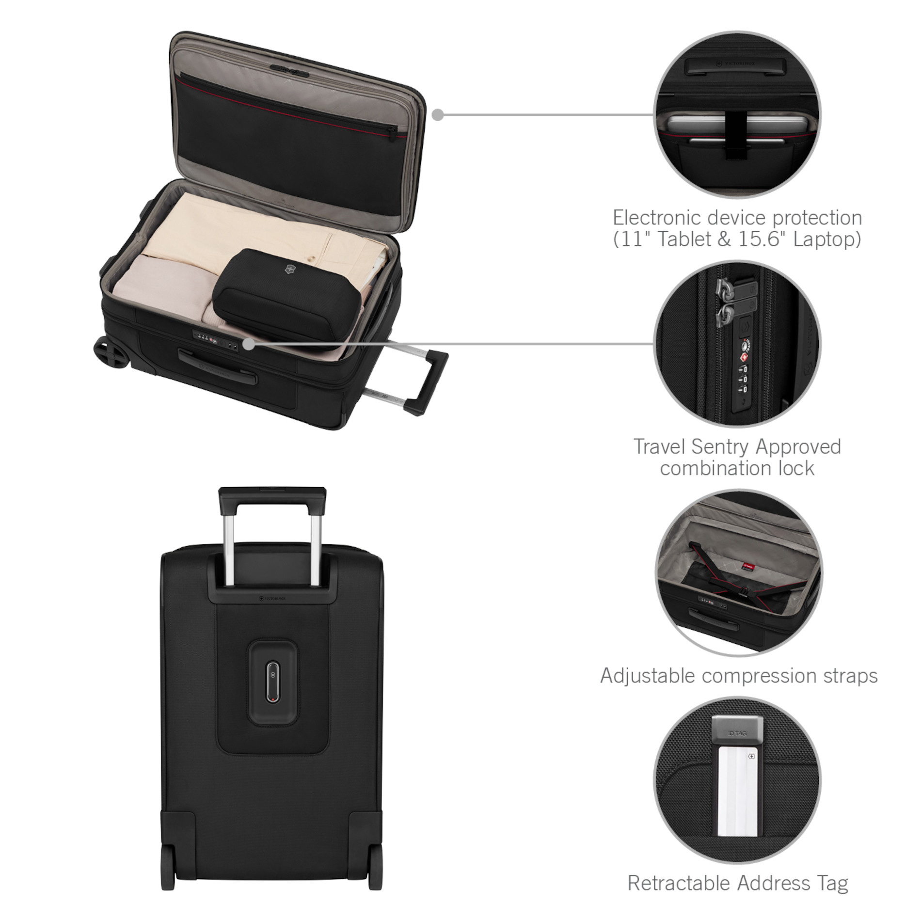 Werks Traveler 7.0 2-Wheel Frequent Flyer Carry-On - Black