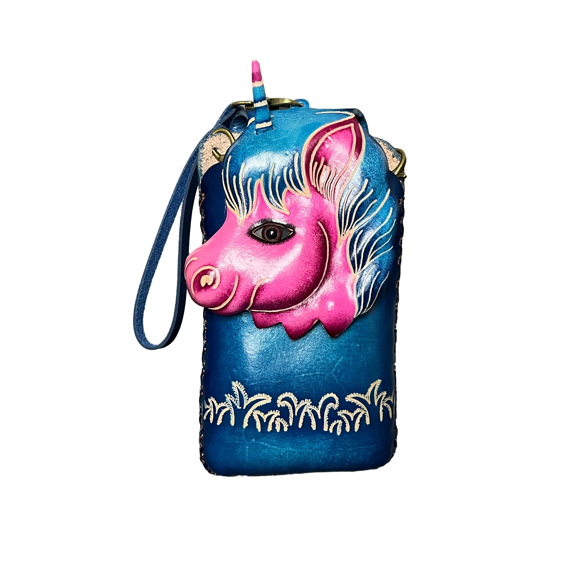 Handyhülle Leder Einhorn