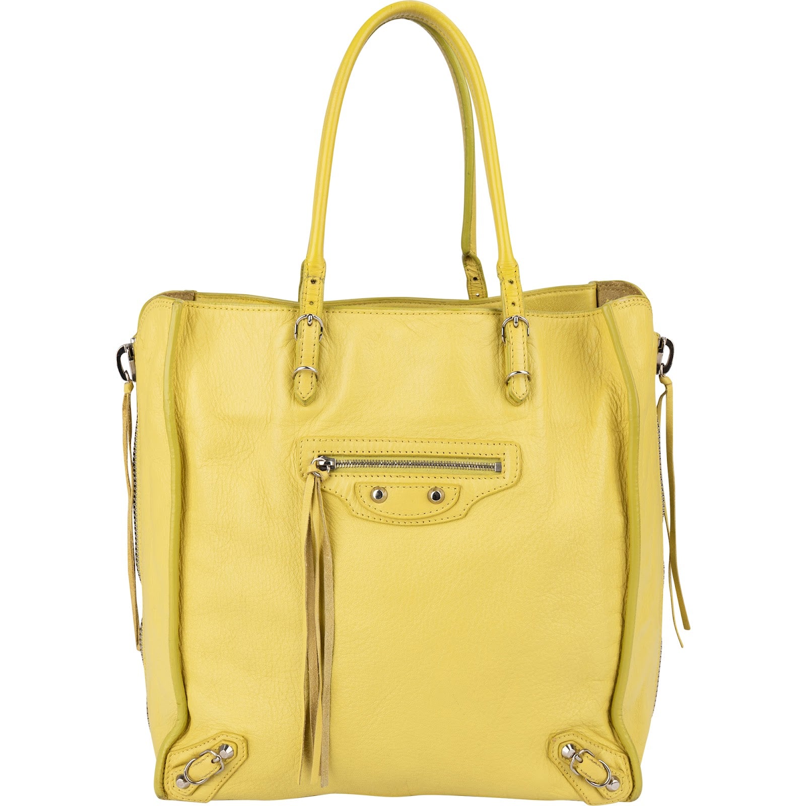 Balenciaga - Paper Look Side Zip Tote Handbag
