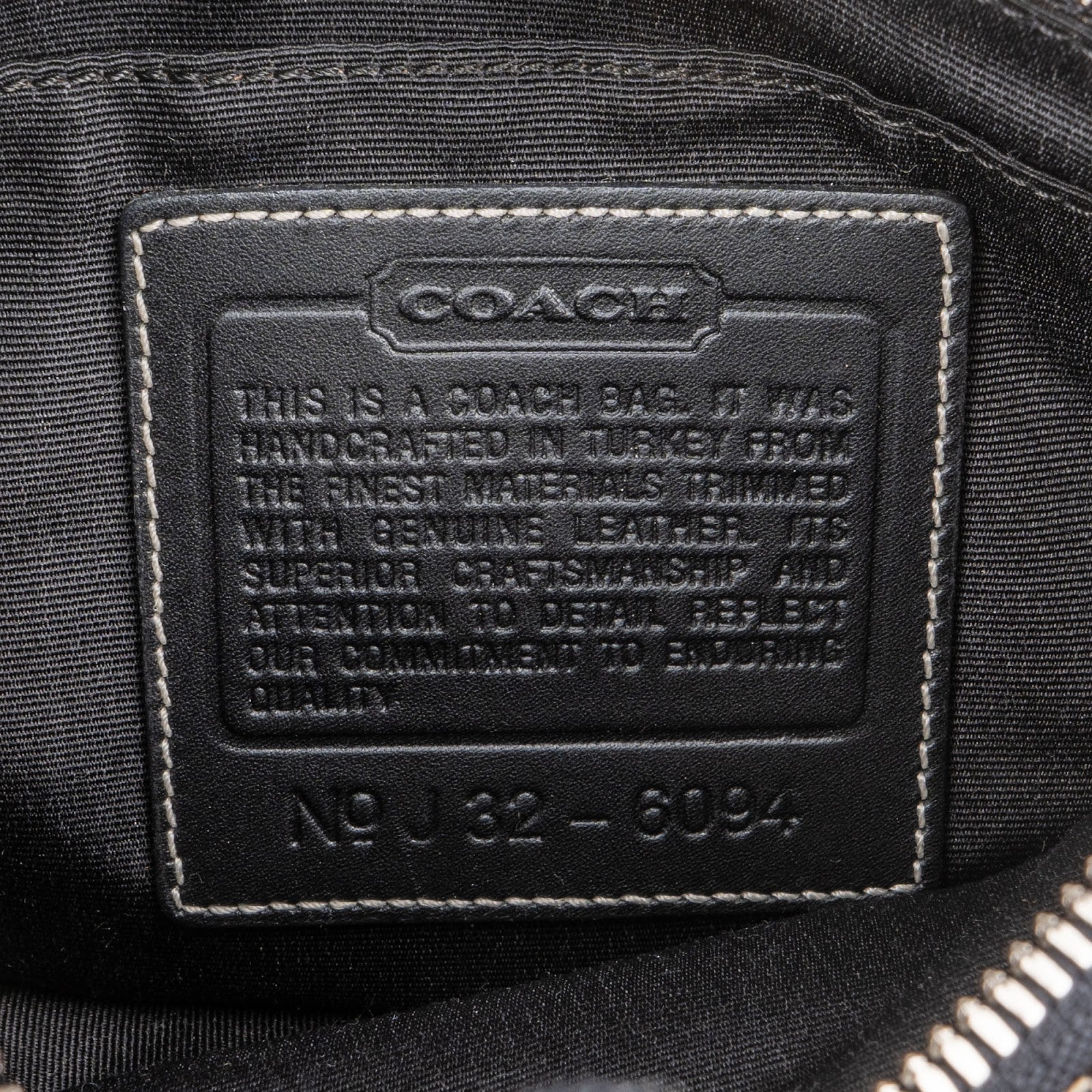 Coach Signature Monogram Pochette Handbag