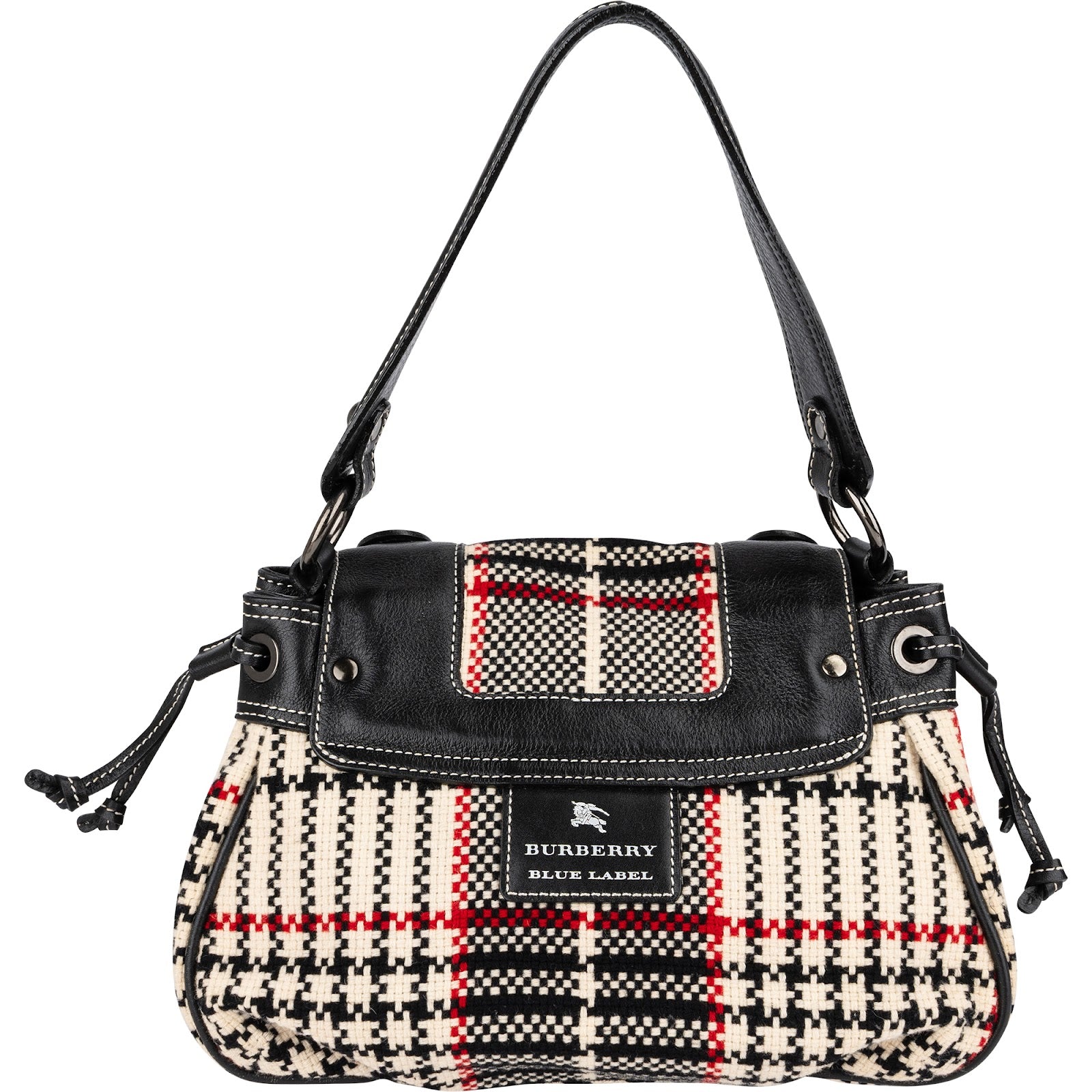 Burberry - Monogram Drawstring Shoulder Bag
