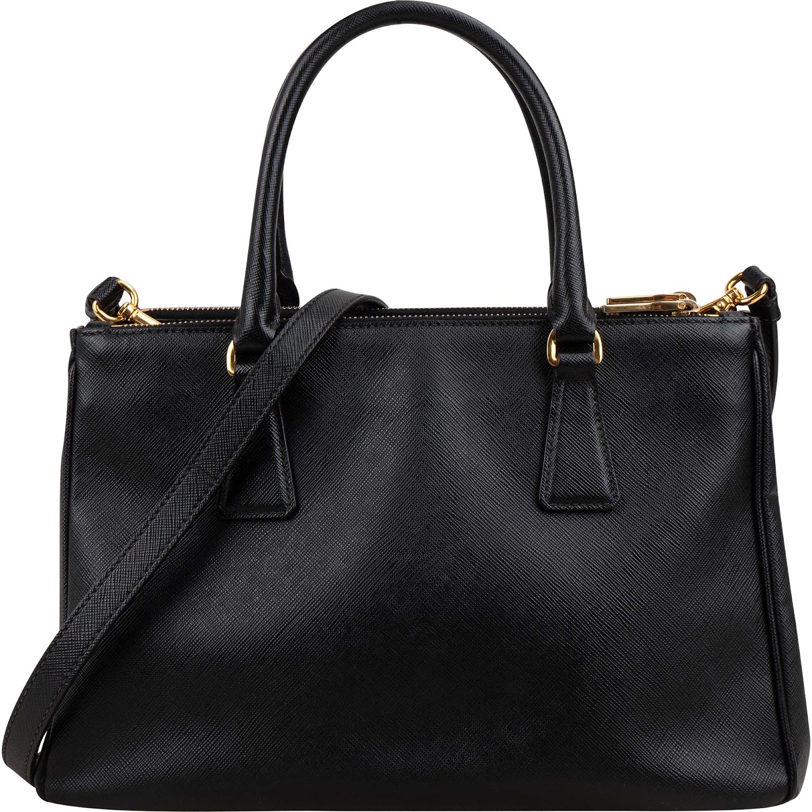 Prada - Noir Small Galleria Handbag