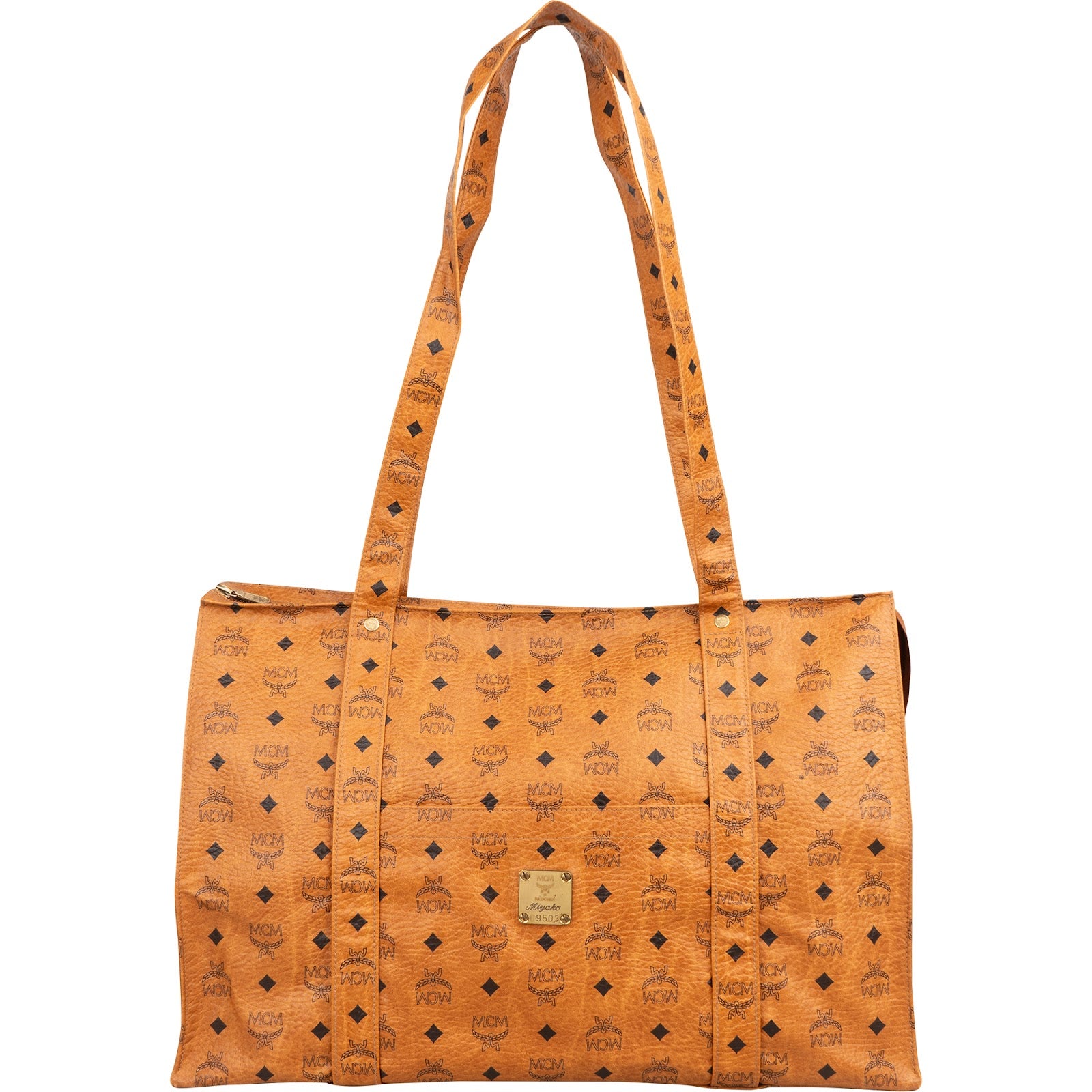 MCM Monogram Visetos XL Shopper