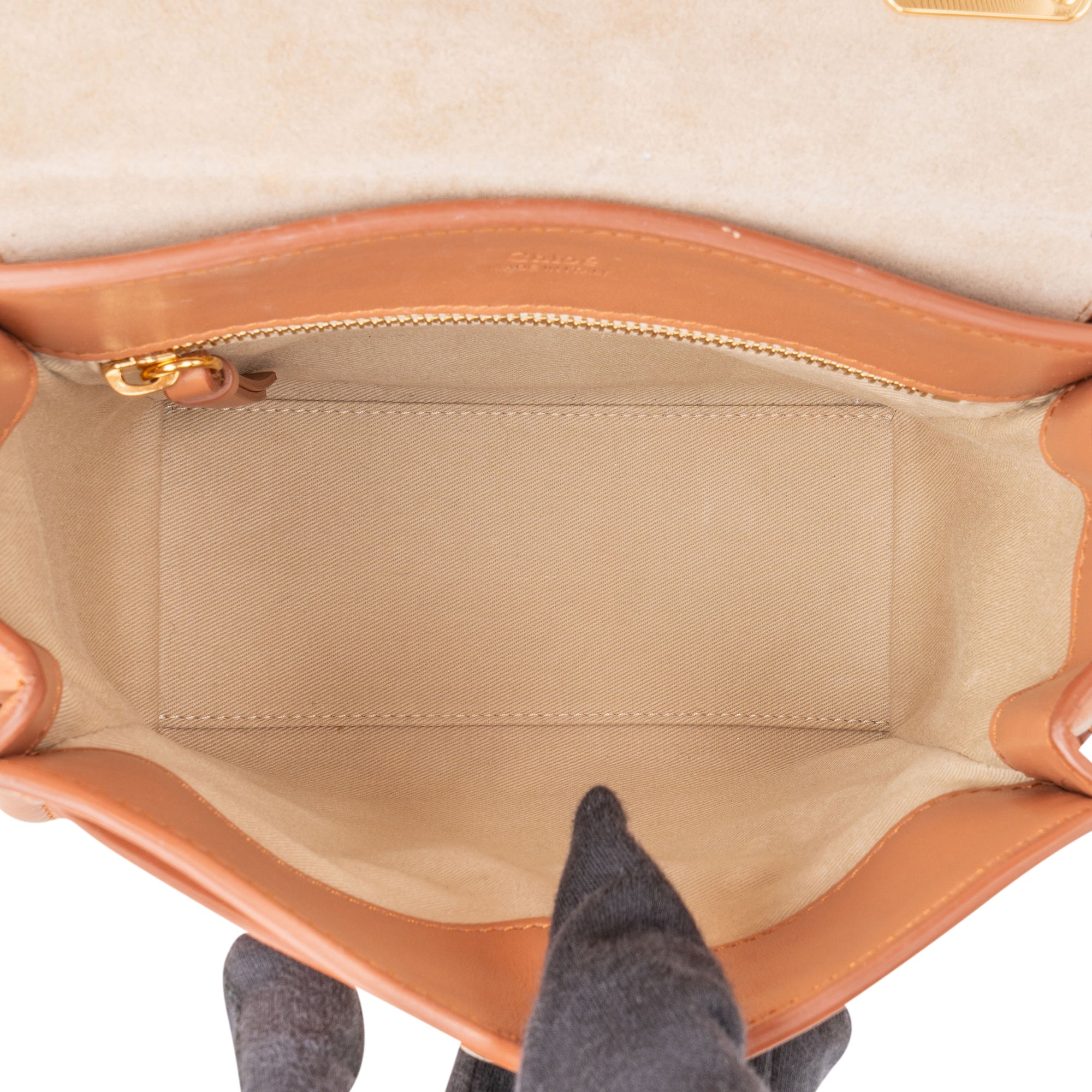 Petit sac à bandoulière « Tess » de Chloé en cuir de veau grainé
