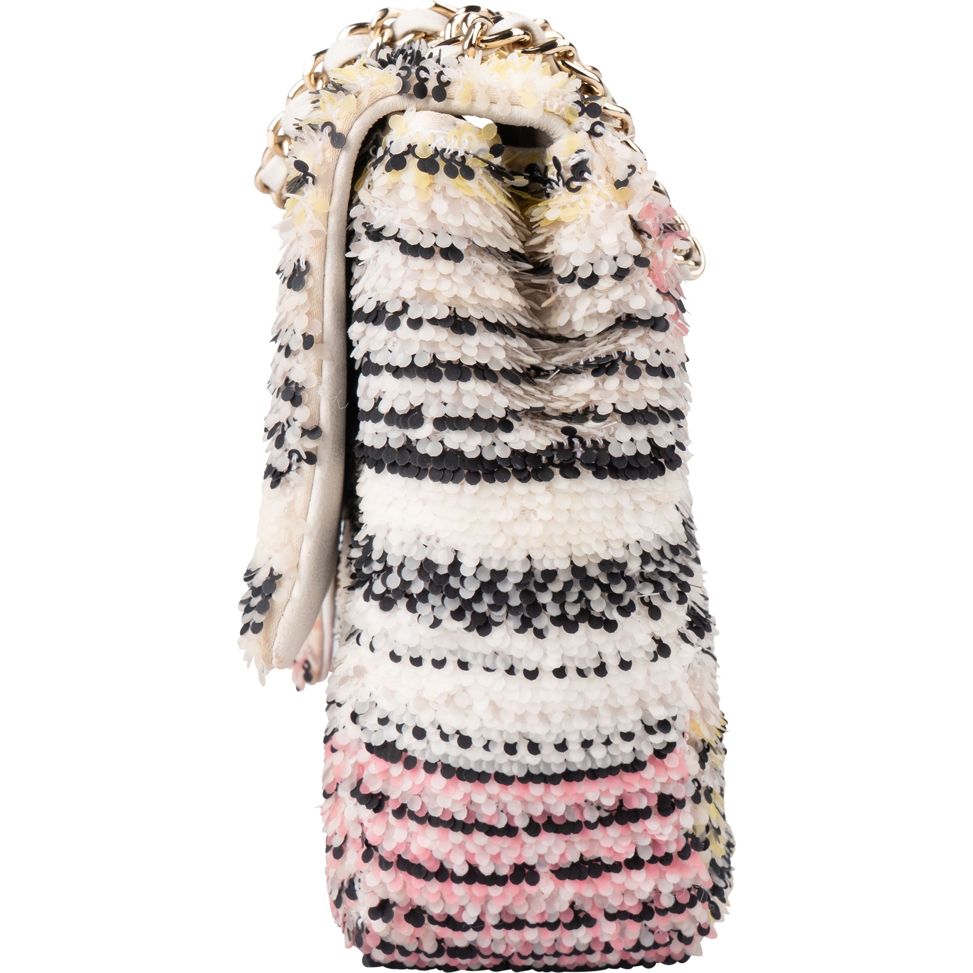 Chanel - Sequin Multicolor Single Flap Crossbody Bag