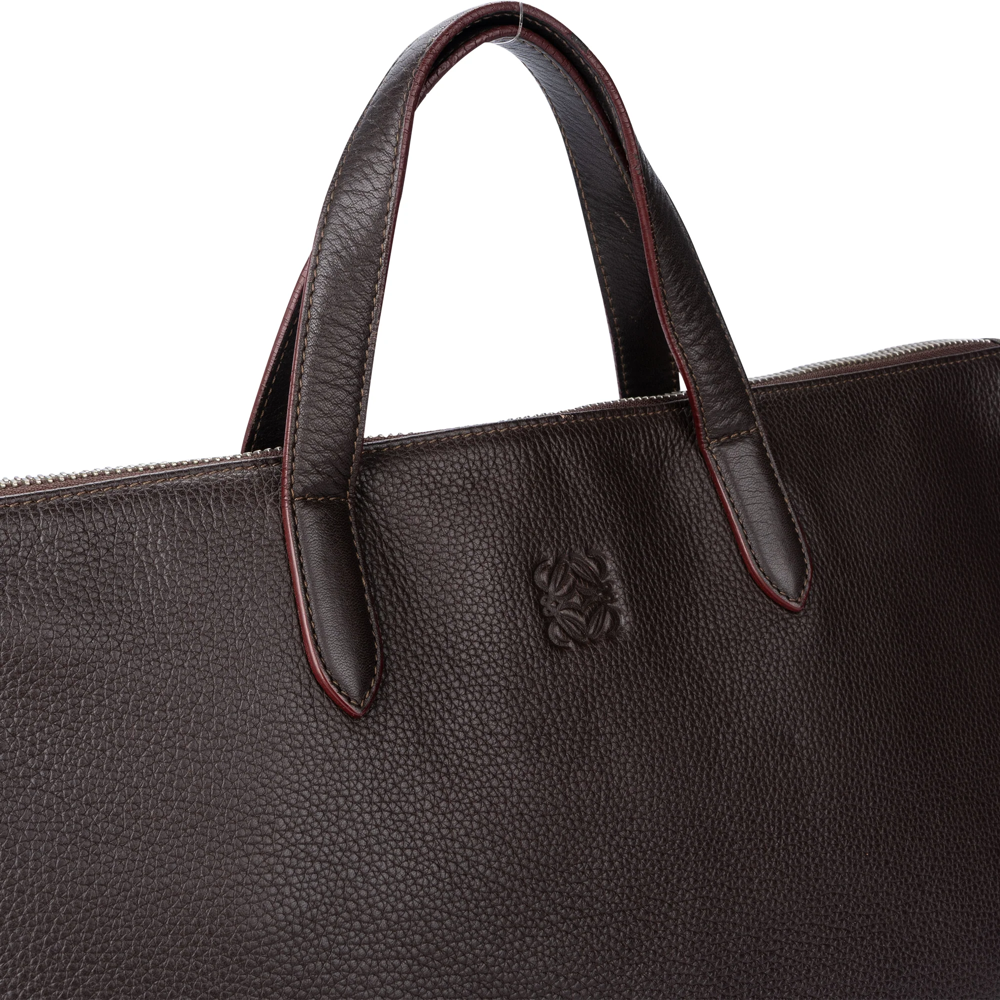 Loewe Brown Leather Business Bag