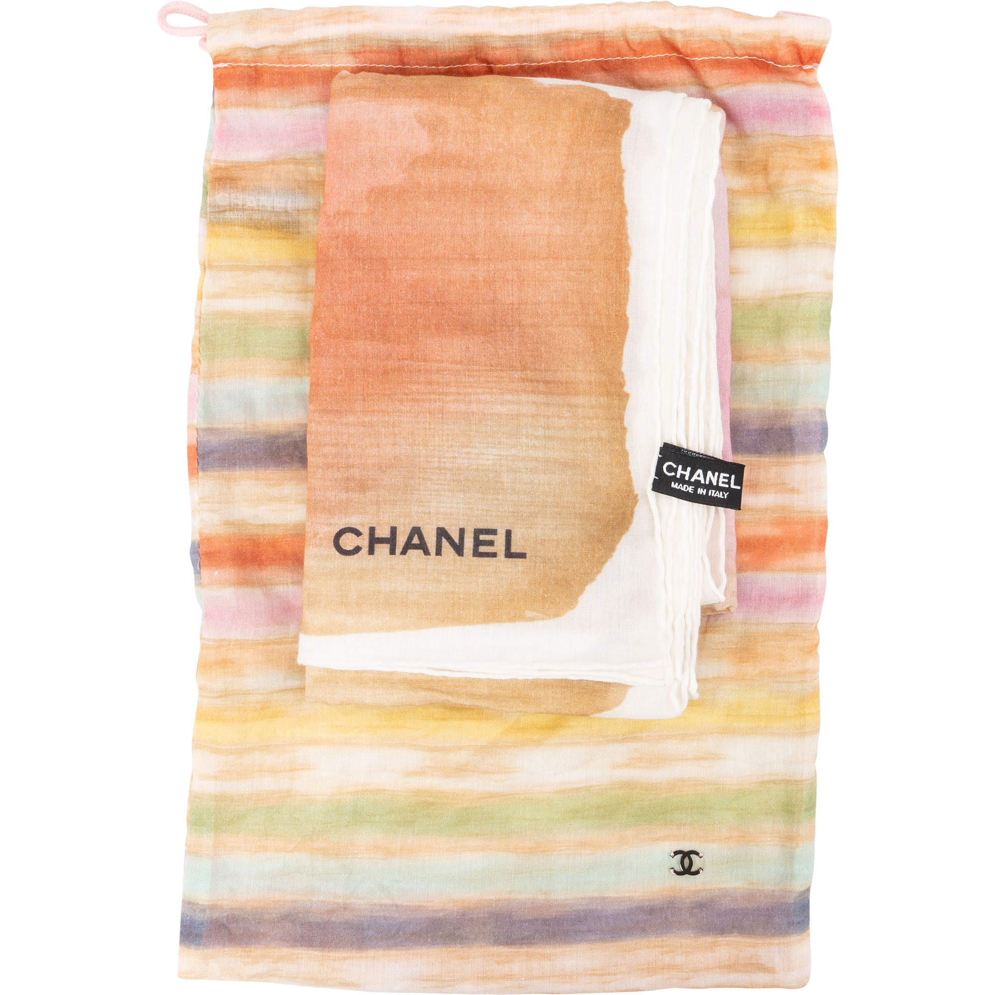 Chanel – Veelkleurige aquareldoek