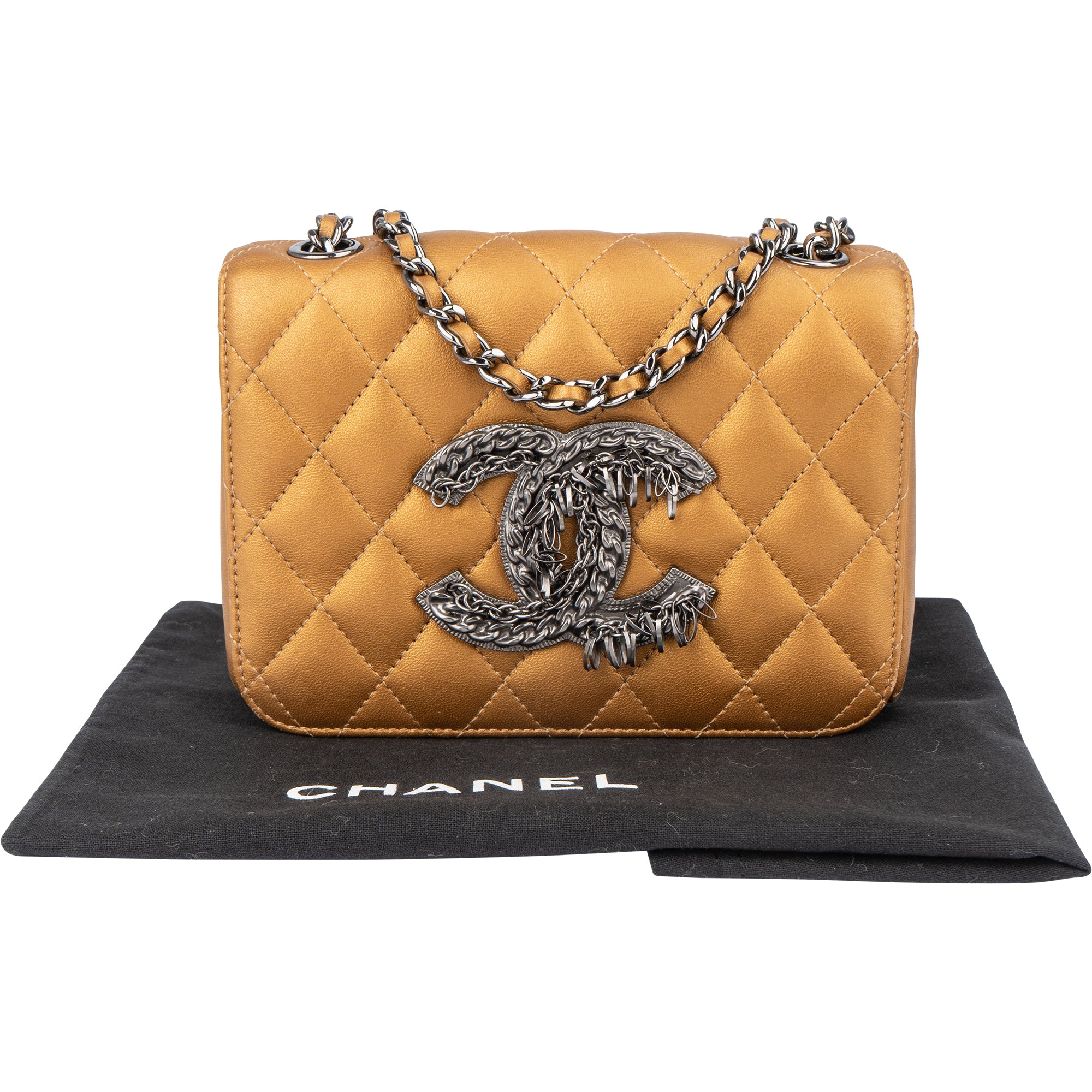 Chanel Limited Quillted Lambskin Single Flap Crossbody Bag