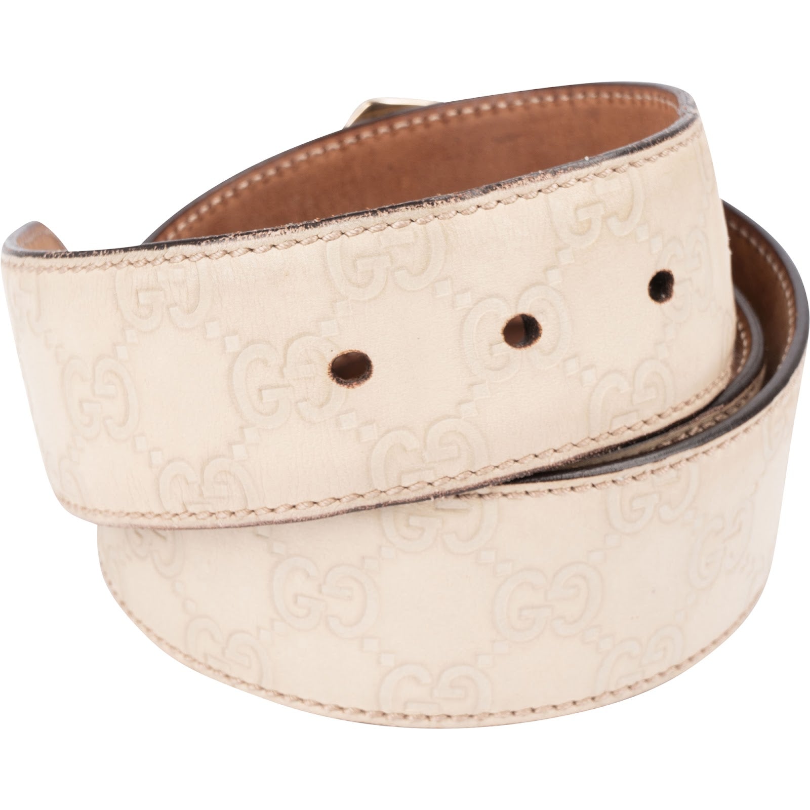 GUCCI – Guccissima Leather G-Buckle Belt riem