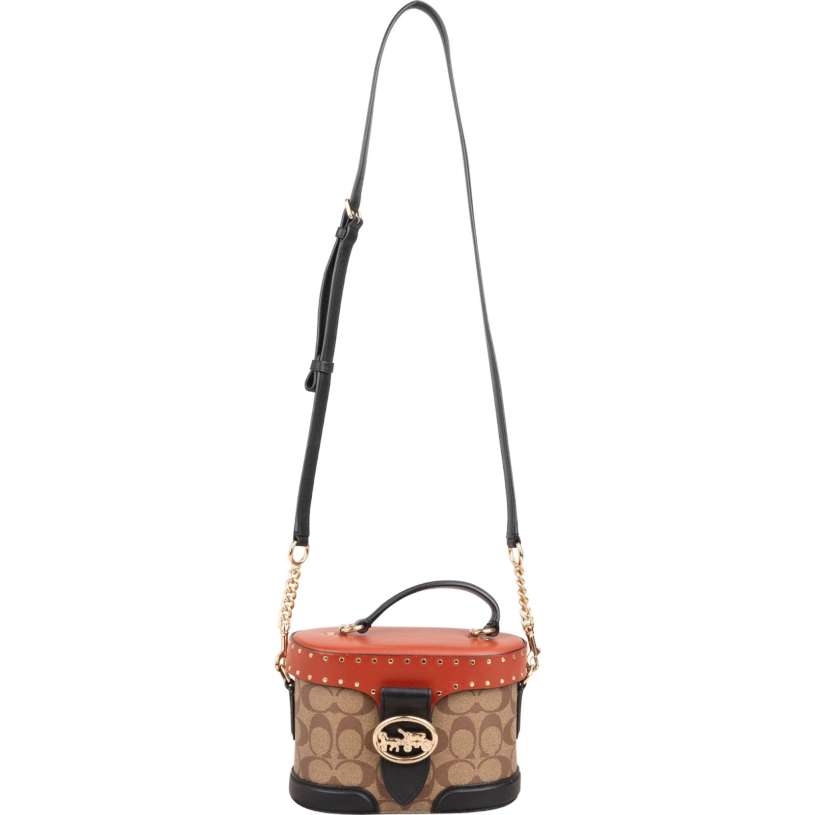 Coach - Georgie Gem Vanity Case Crossbody-tas met klinknagels