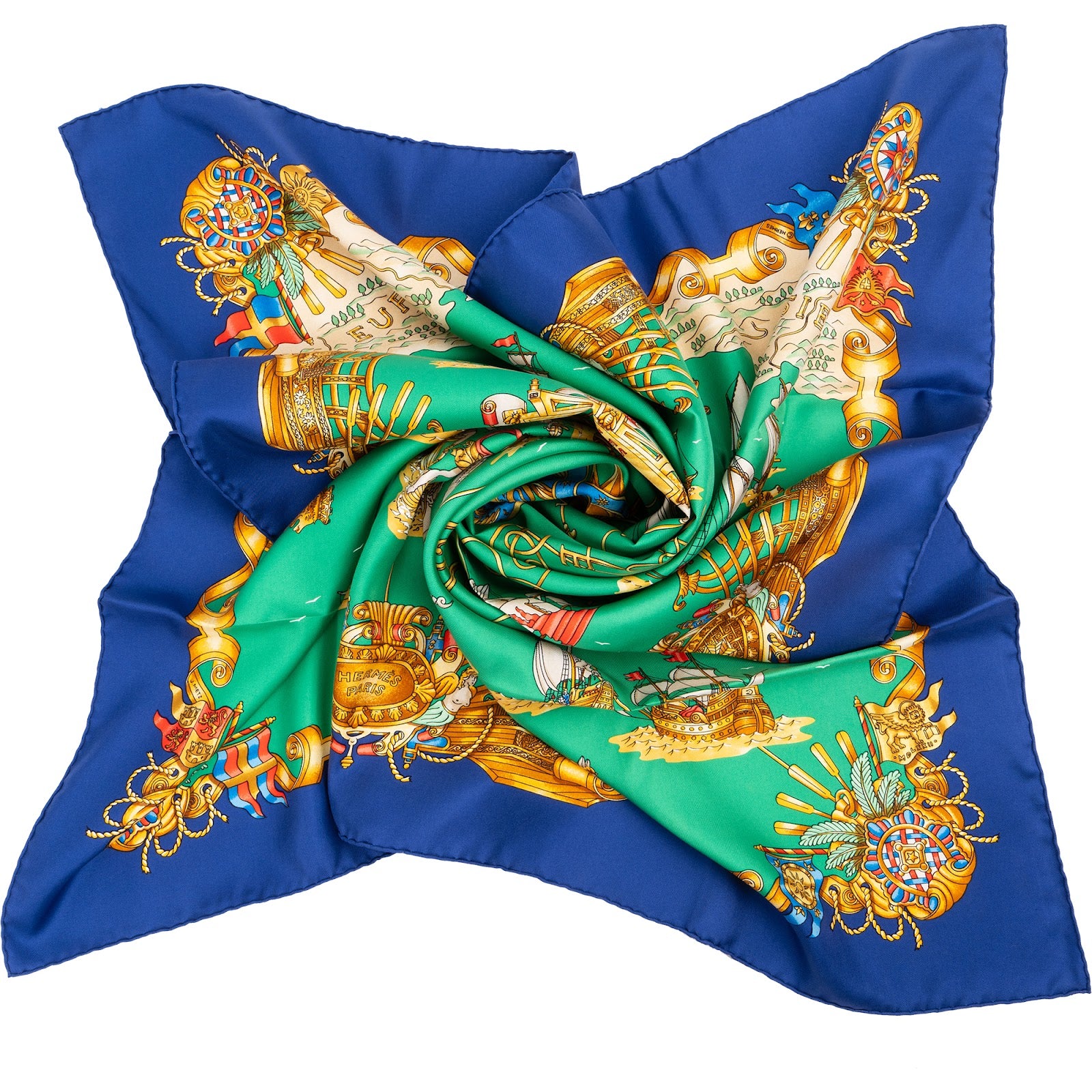 Hermès Voiles de Lumiere Silk Carre 90 Tuch