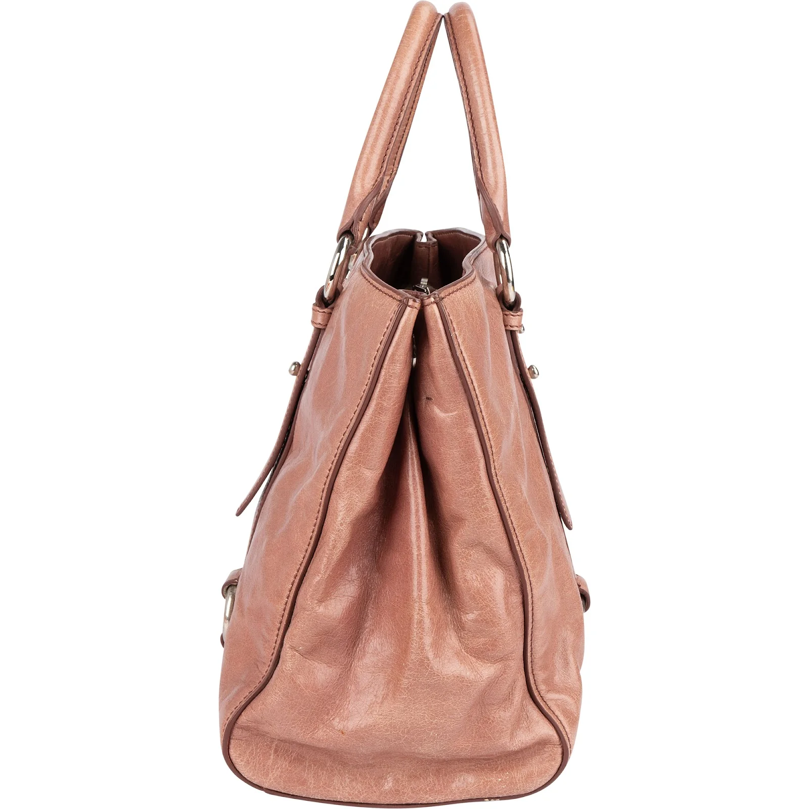 Miu Miu Vitello Lux leren handtas