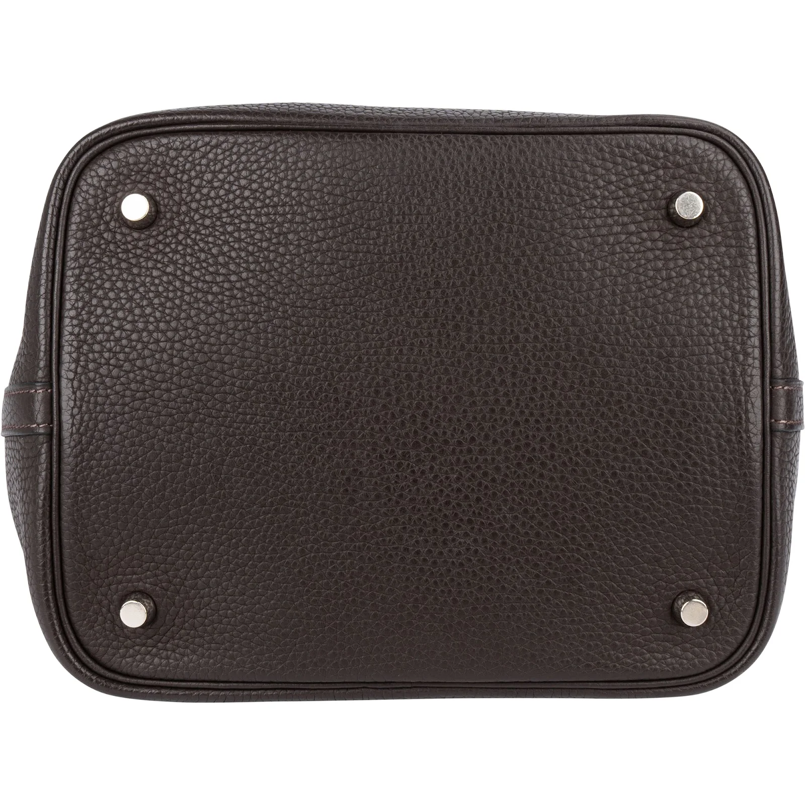 Hermès Brun Clemence Picotin Lock 22 (MM) Handbag