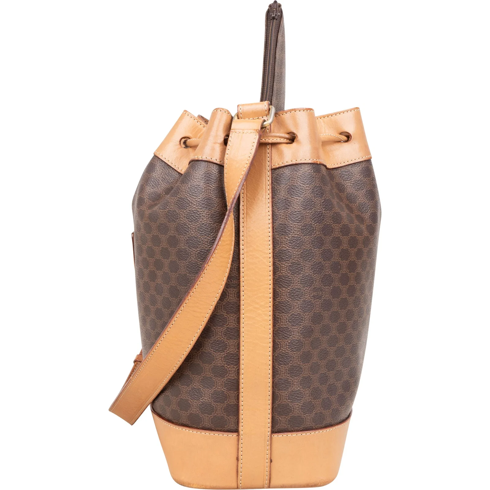 Celine Macadam Monogram Bucket Shoulder Bag