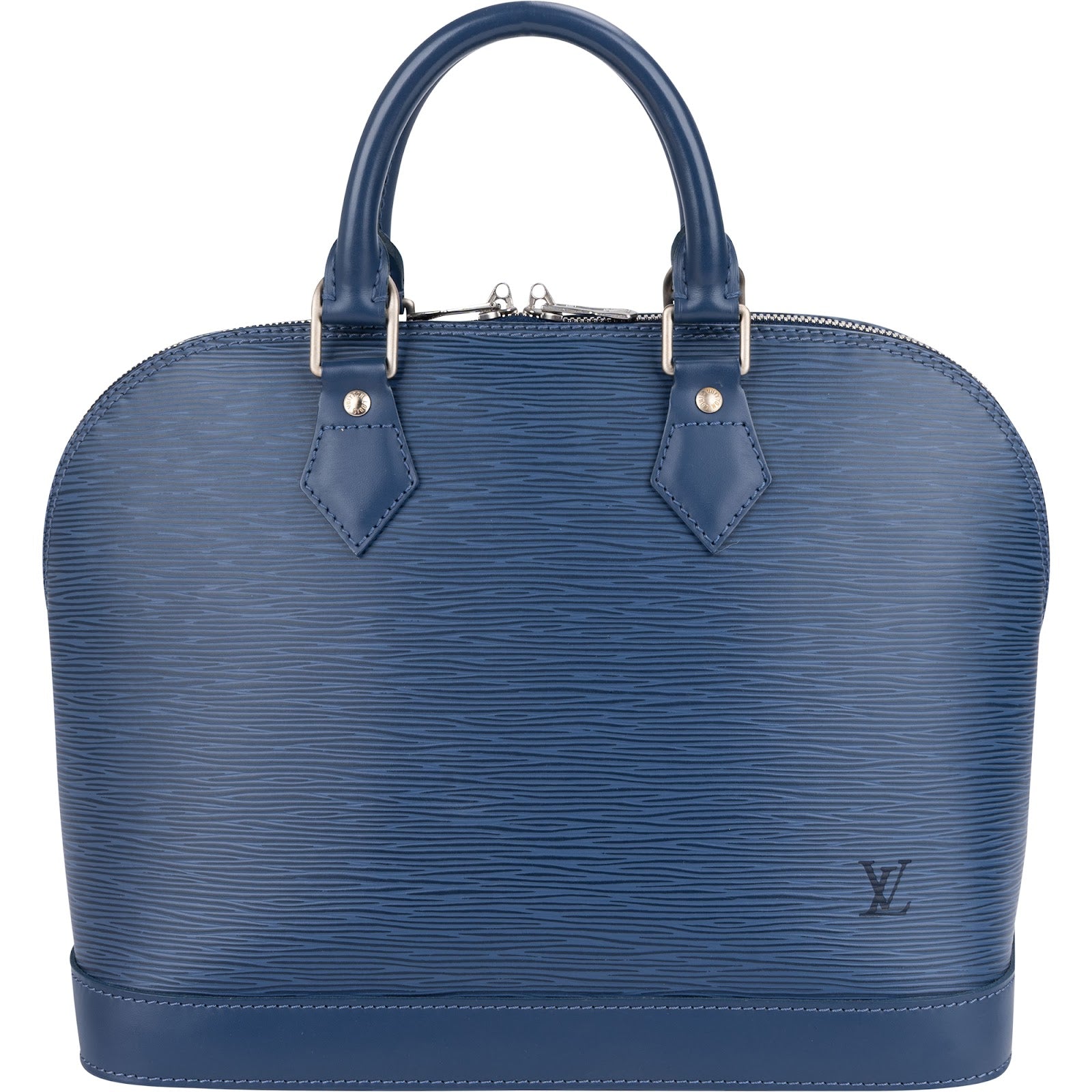 Louis Vuitton Blue Epi Leather Alma PM Handbag