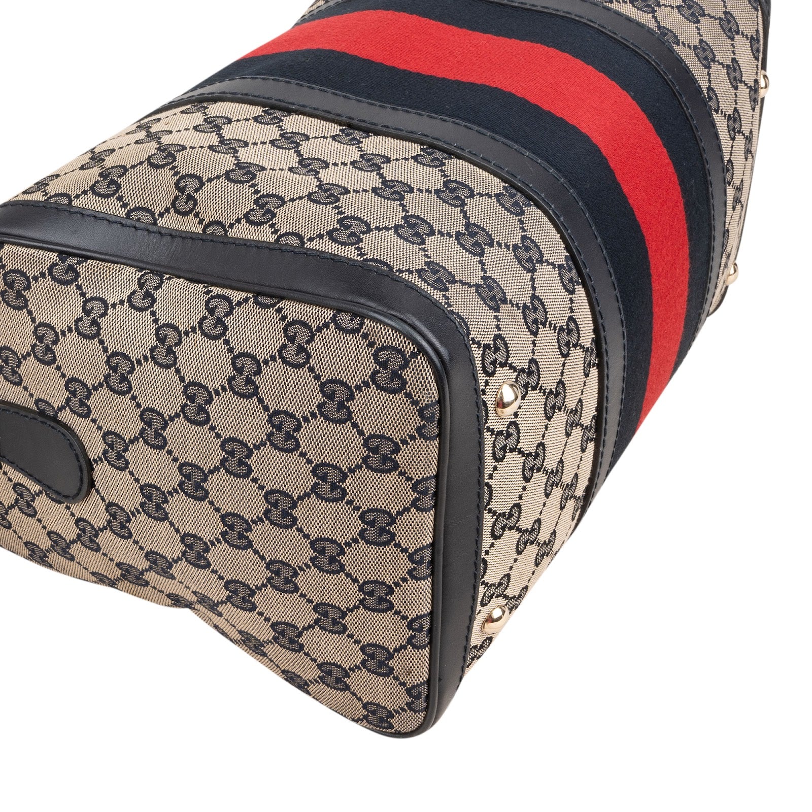 Gucci - Web Stripe Boston Bag 30