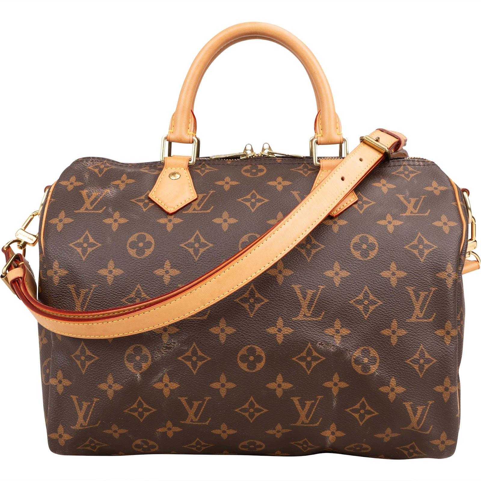 Sac à main Louis Vuitton Speedy 30 en toile Monogram à bandoulière