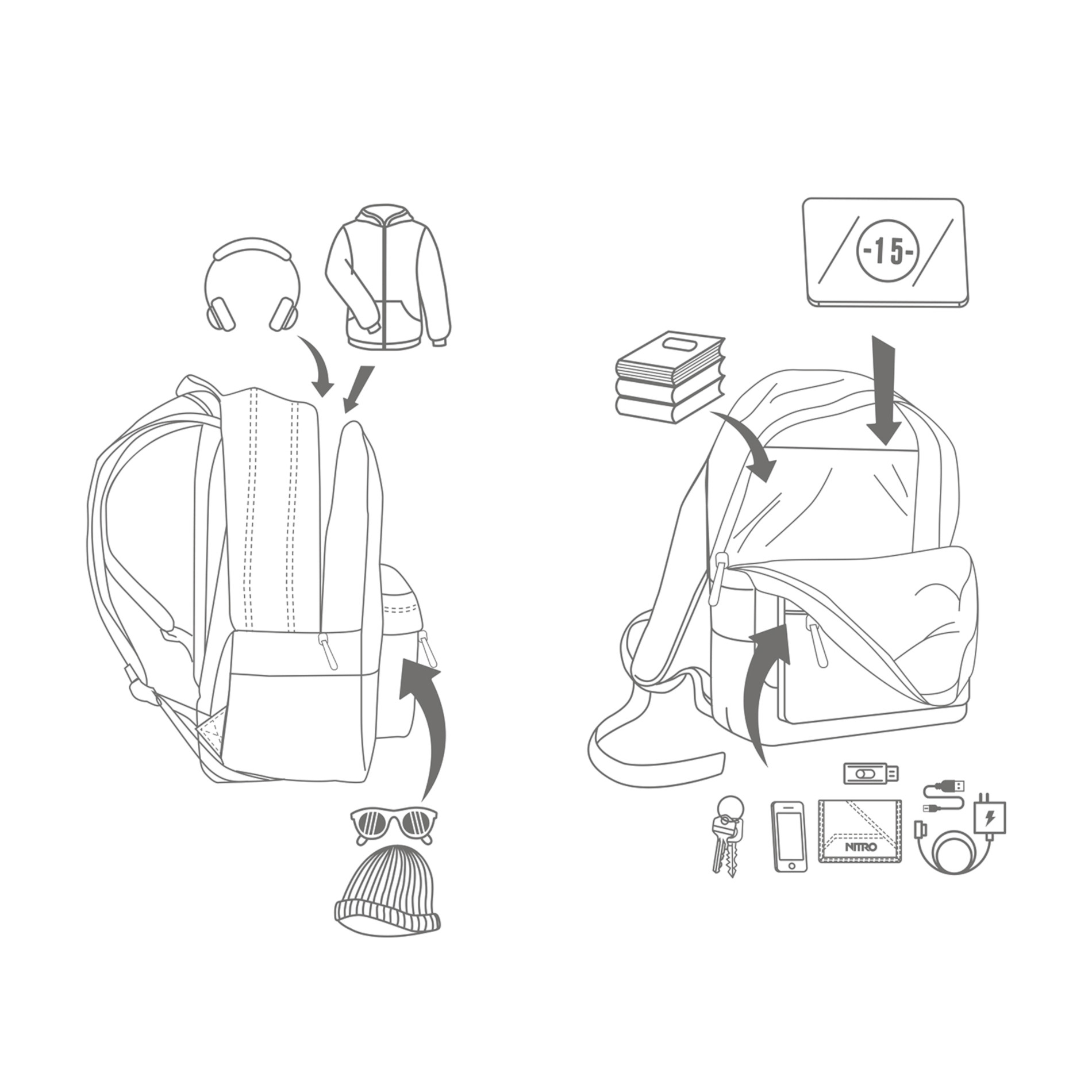 Rucksack URBAN CLASSIC - Dune