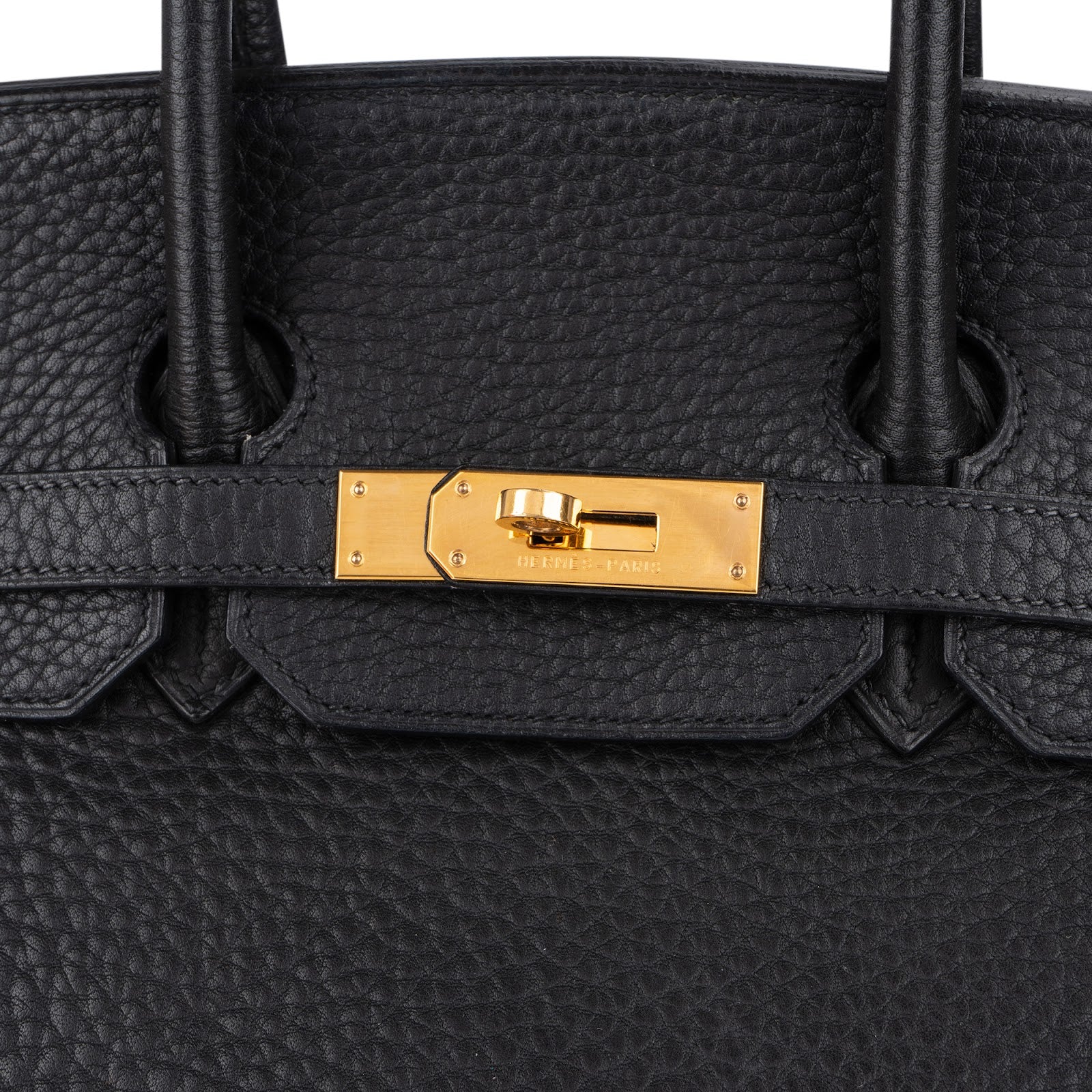 Hermès Noir Togo Leather Birkin 35 Gold Hardware Handbag