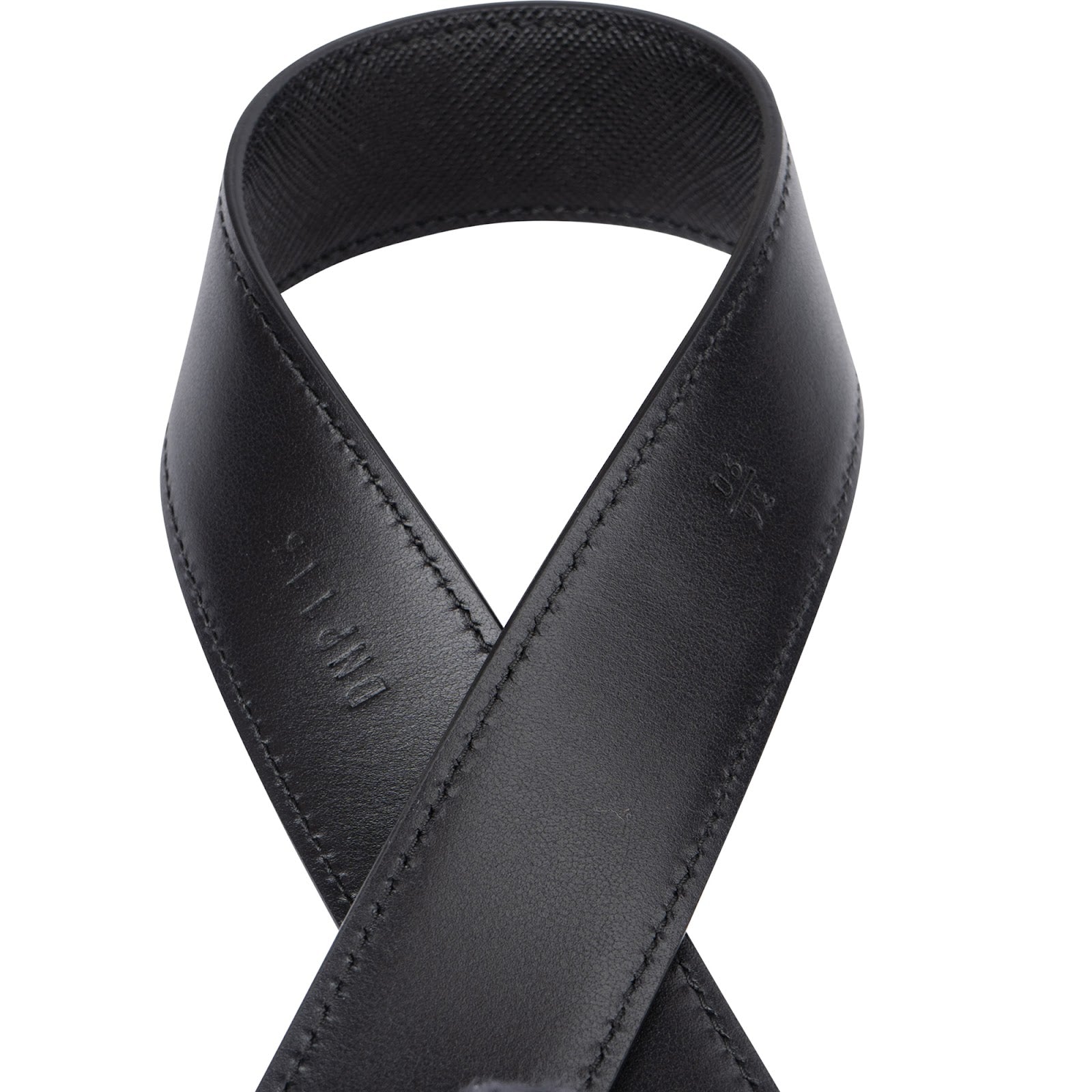 Prada - Black Saffiano Leather Classic Belt (90 / 36)